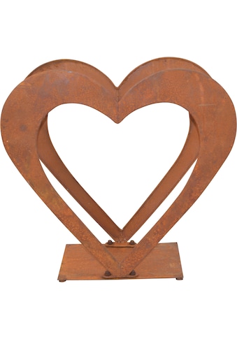 HOFMANN LIVING AND MORE Regal »Herzilein«, für Holz, aus Eisen mit rostiger Oberfläche kaufen