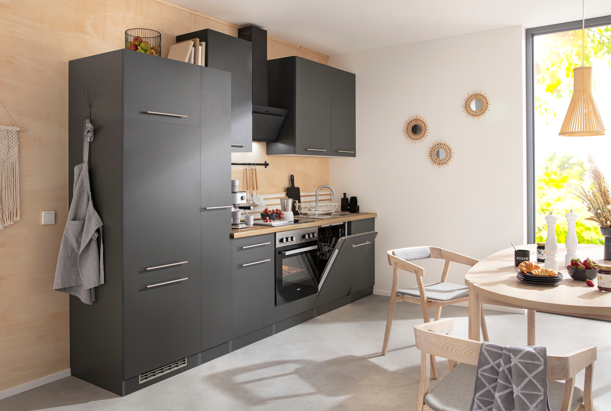 wiho Küchen Küchenzeile »Unna« ohne E-Geräte, Breite 310 cm