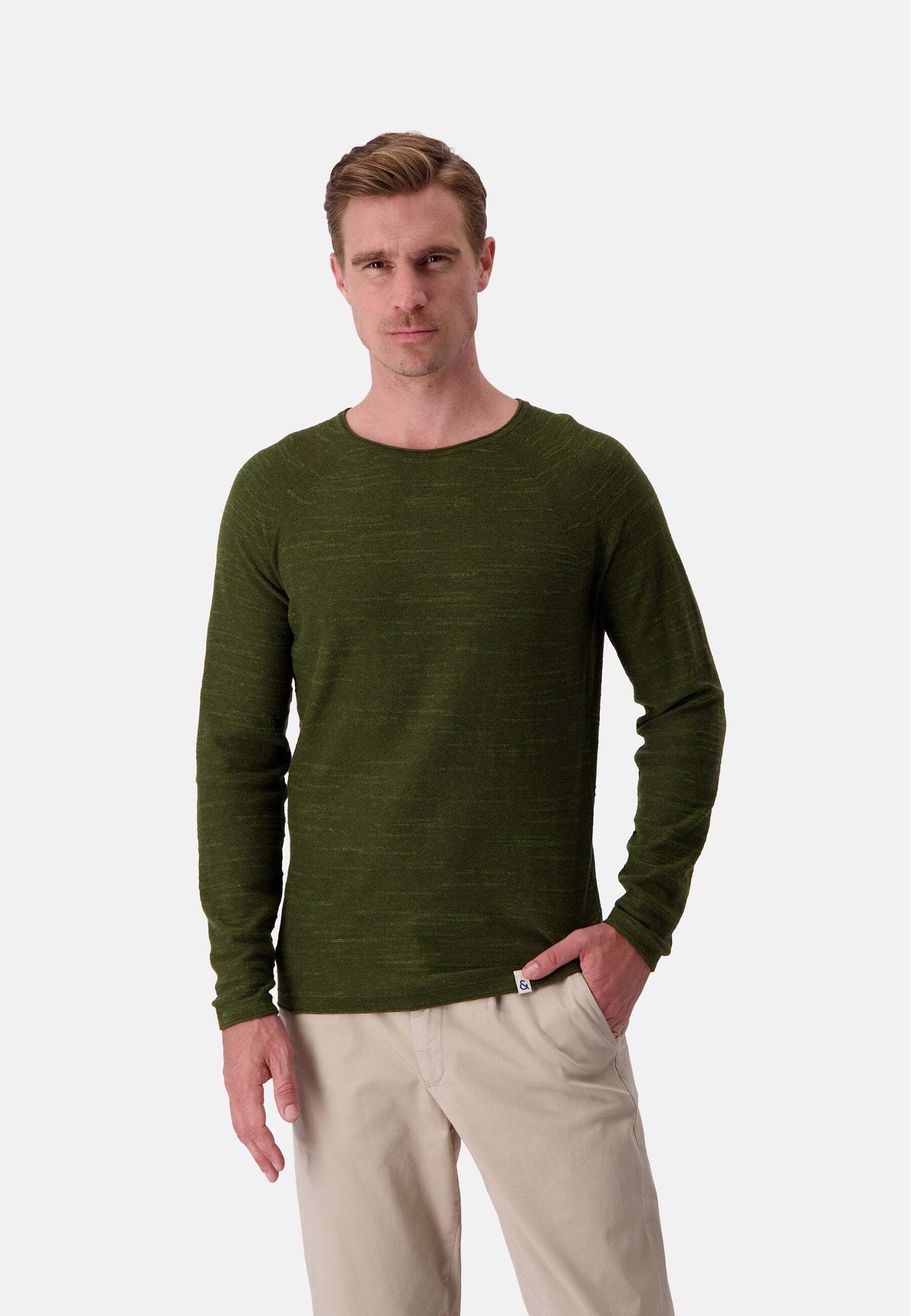 colours & sons Strickpullover »colours & sons Pullover Roundneck Slub«