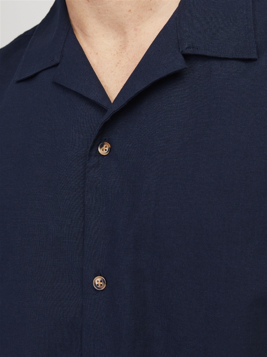 Jack & Jones Kurzarmhemd »JJESUMMER RESORT LINEN BLEND SHIRT SS SN«