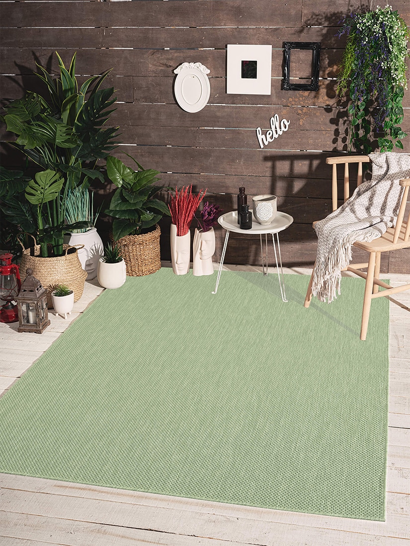 the carpet Teppich »Mistra round«, rund, 1 mm Höhe, moderner robuster In und Outdoor Teppich