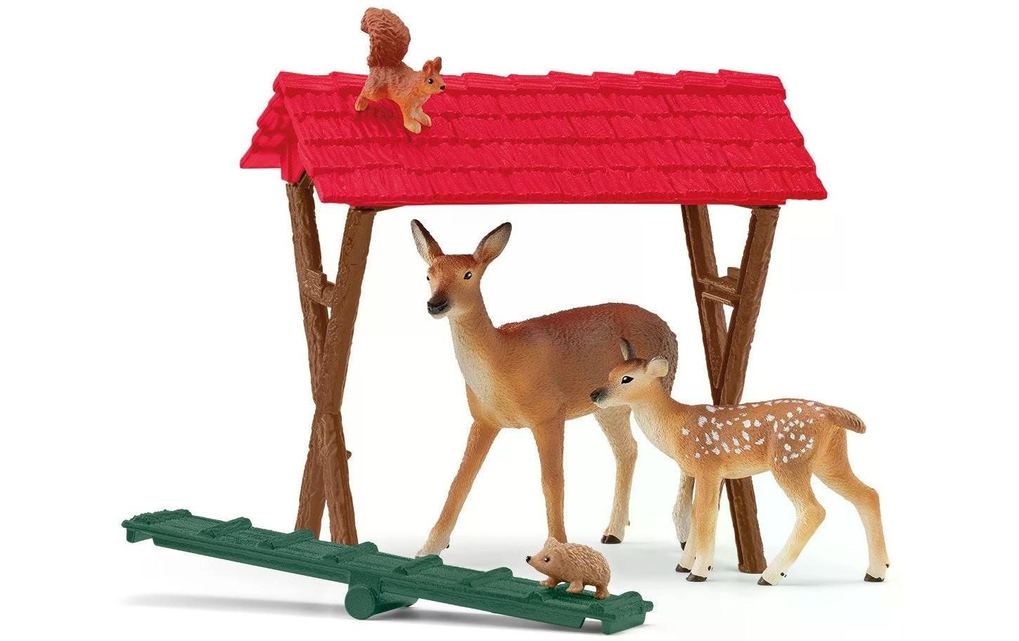 Schleich® Spielwelt »Farm World Fütterung der Waldtiere«