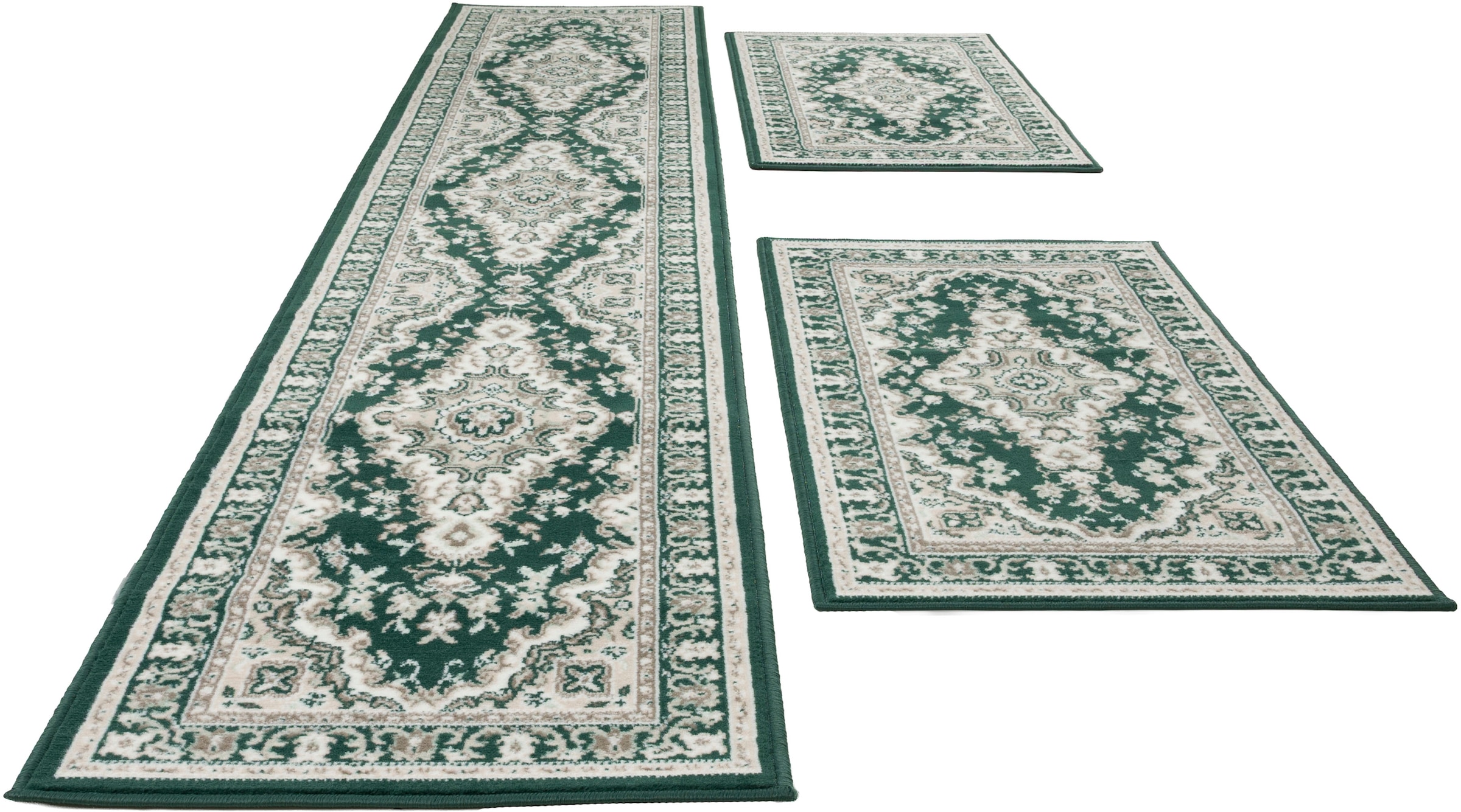 my home Bettumrandung »Oriental, Made in Belgium« Höhe 7 mm 1 Stk. tlg. Läufer-Set, Kurzflor, Orient-Optik, mit Bordüre, pflegeleicht, elegant