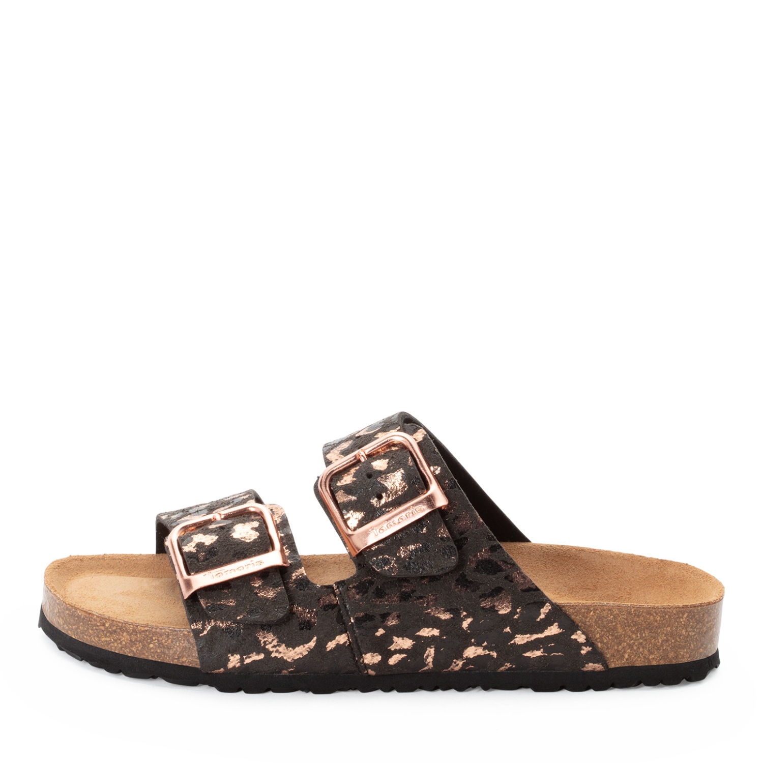 Tamaris Pantolette  Schlupfschuh, Flats mit verstellbaren Schnallen