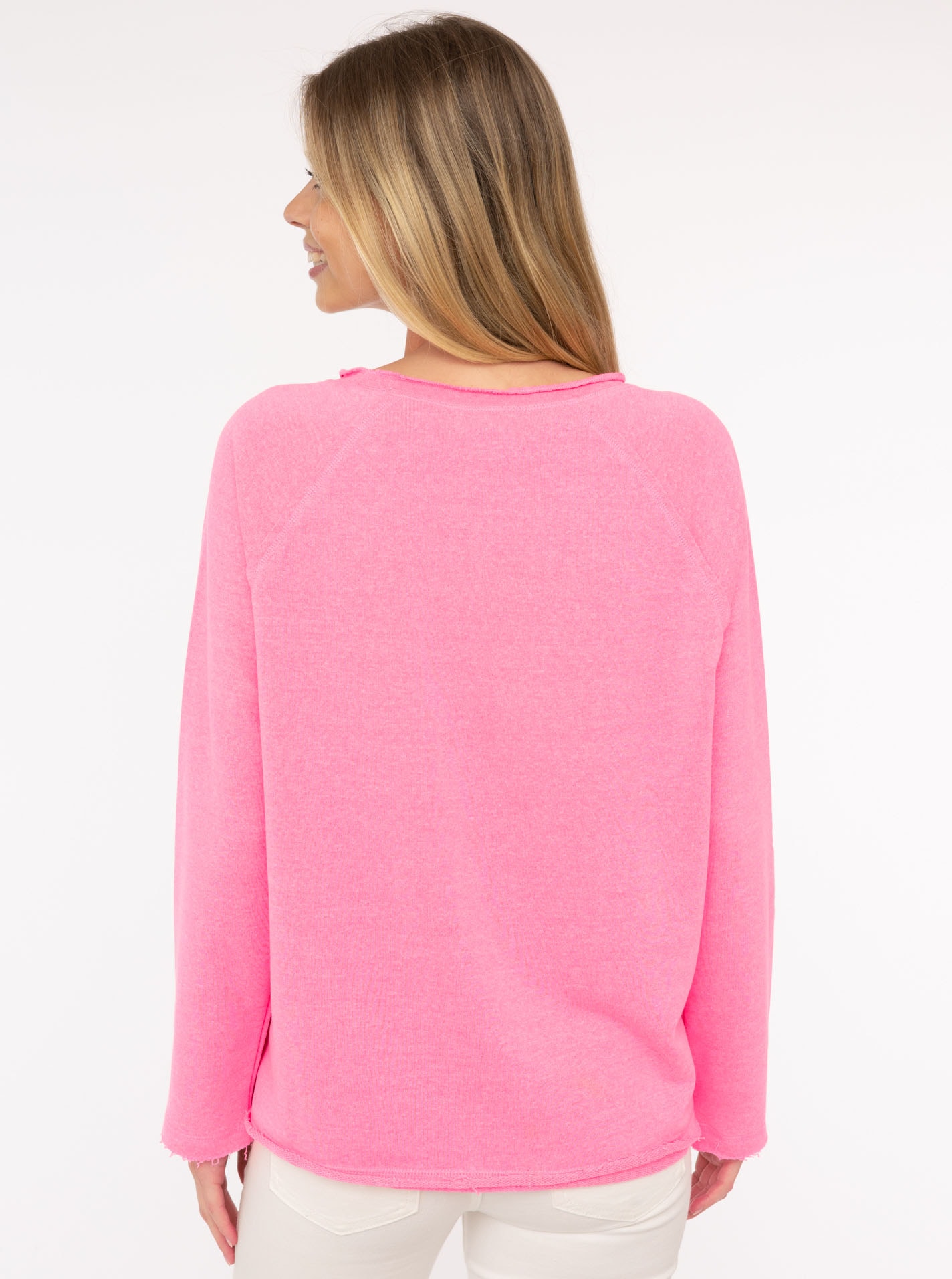 Zwillingsherz Sweater »"Strandglück 2014"«, mit Used-Look Kanten und Stickerei