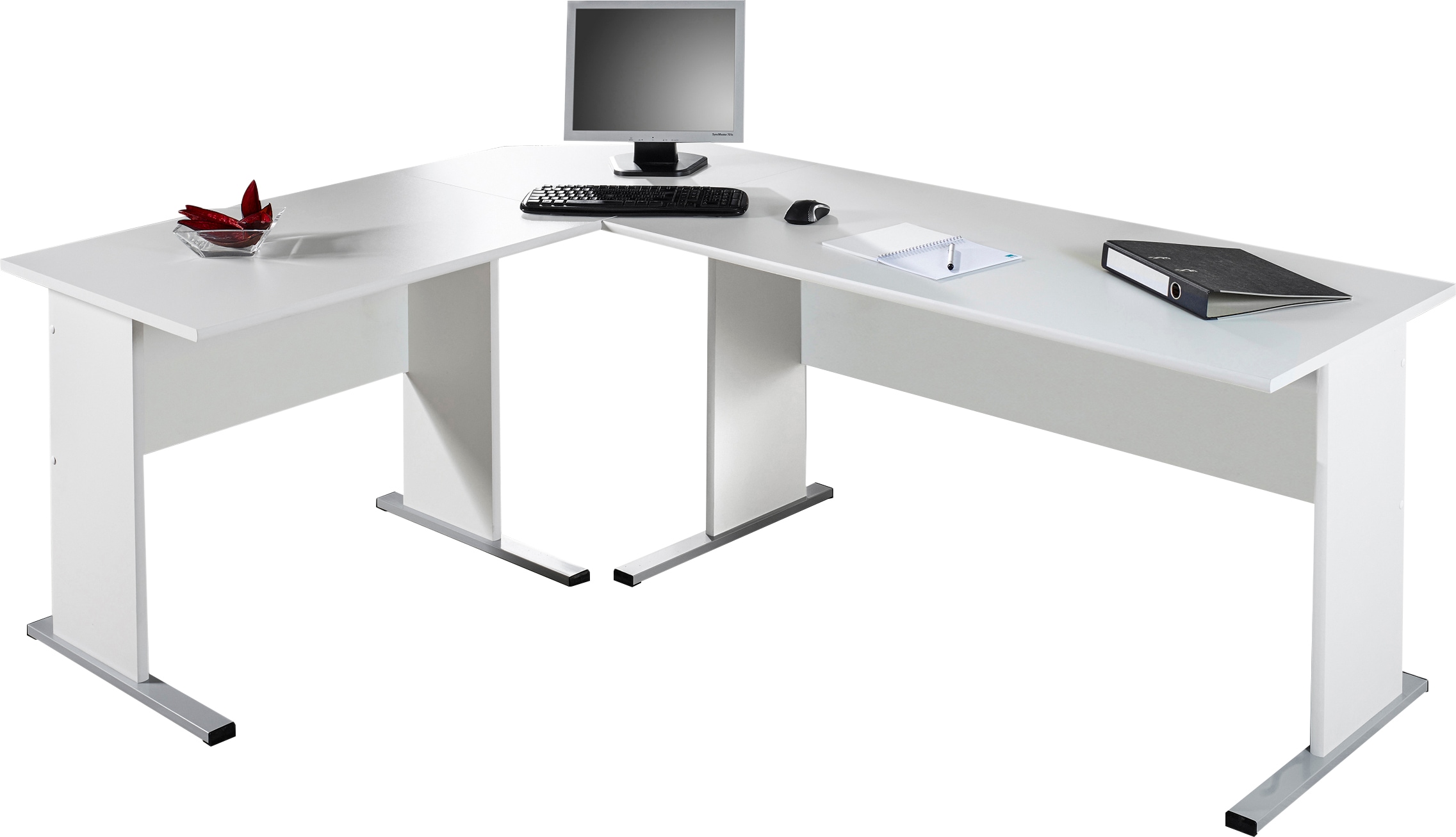 Image of Schildmeyer Eckschreibtisch "Serie 200, Eckschreibtisch, Made in Germany, B: 350 cm" Solide Verarbeitung - Dieses Produkt ist in Deutschland gefertigt