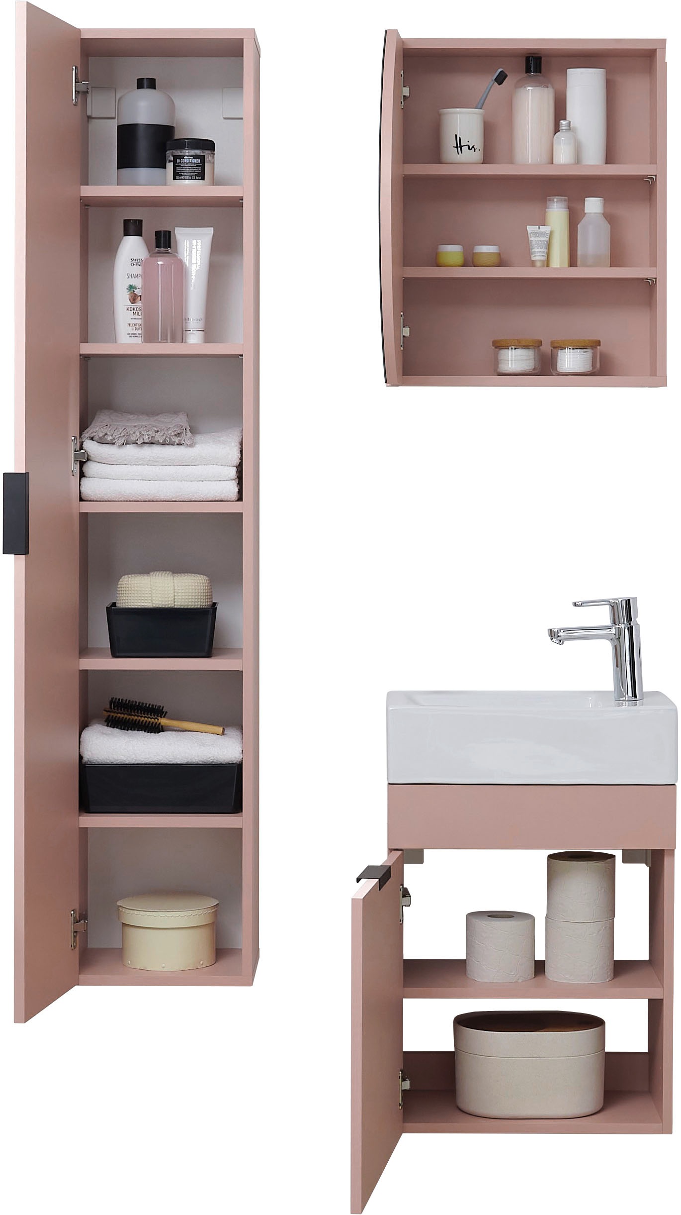 BASIC by Balculina Armoire haute »Nancy BxHxT 30x150x25 cm« 1 cuis tlg. largeur 30 cm, suspendu