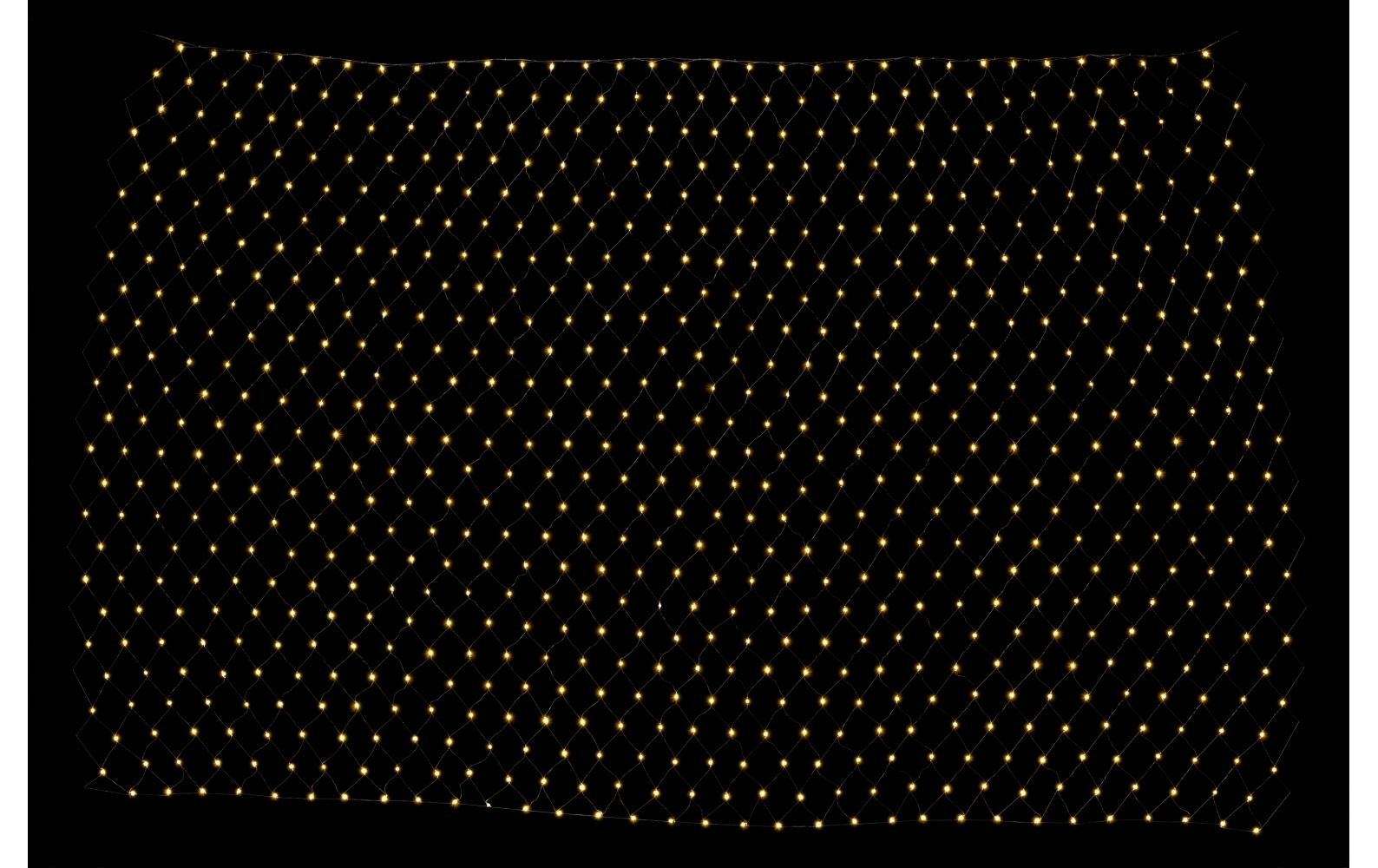 STT Filet d'éclairage LED »Lichternetz Angel black« 800 cuis-flammig