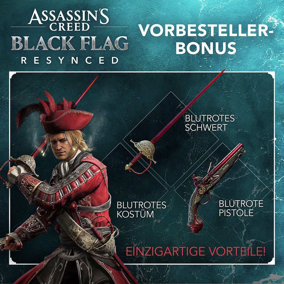 PlayStation 5 Konsolen-Set »PS5 Disk Edition (Slim) inkl. Assassin’s Creed Black Flag Resynced« 1.000 GB 1 TB