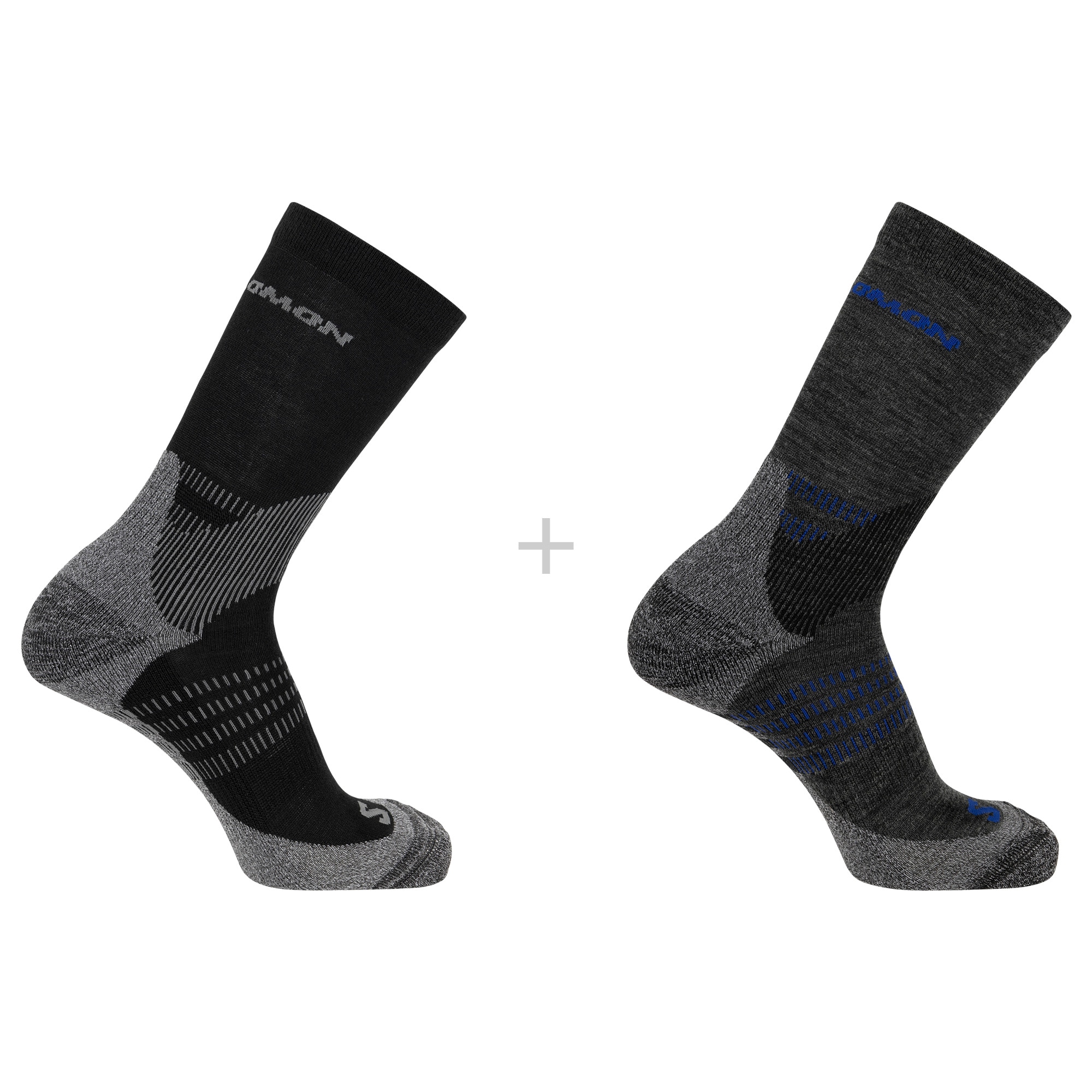 Image of Salomon Sportsocken "X ULTRA ACCESS CREW 2-PACK" im 2er-Pack, für sportliche Aktivitäten, in den Grössen S bis XL