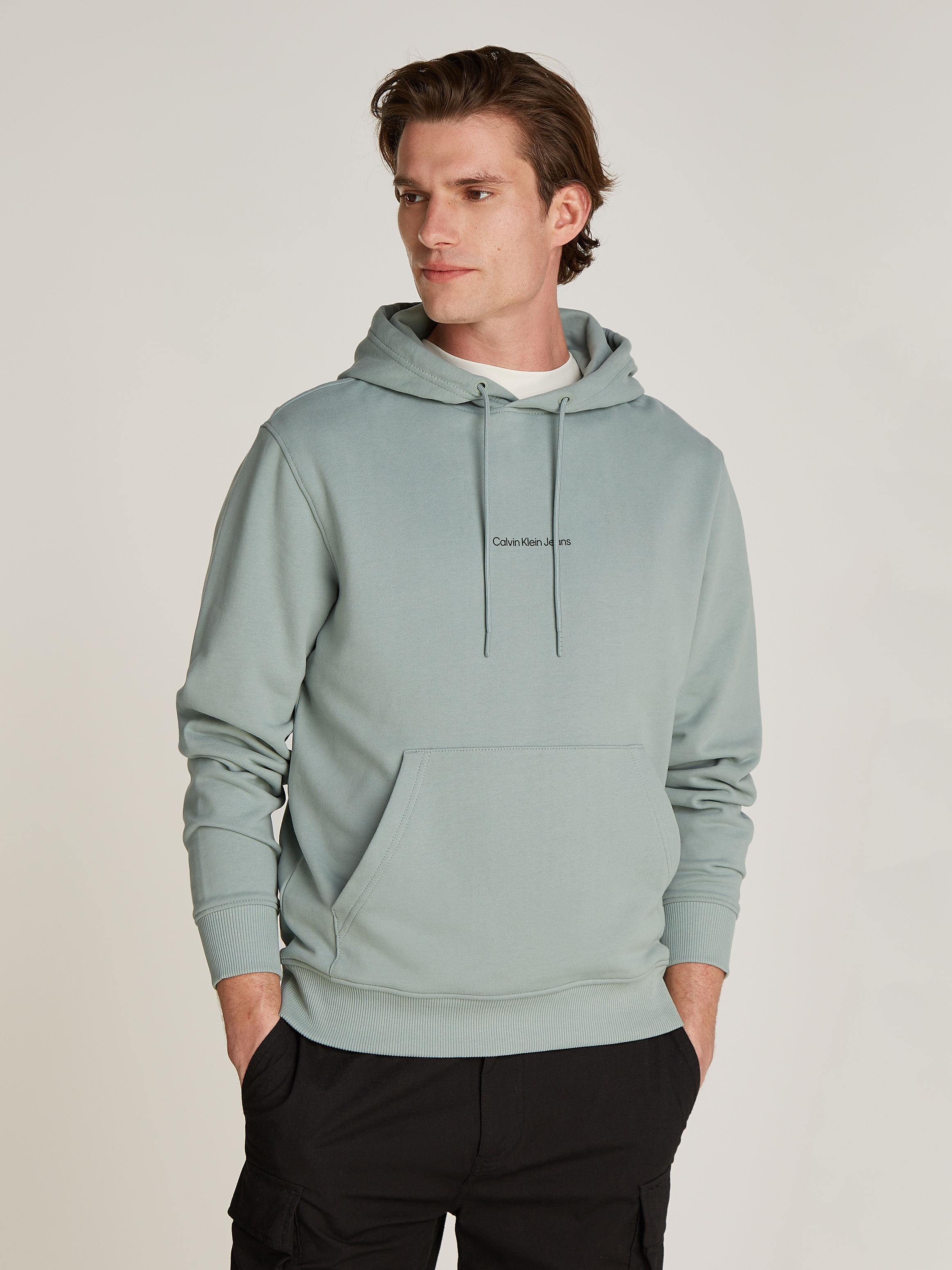 Calvin Klein Jeans Kapuzensweatshirt »GRID MONOGRAM HOODIE«, mit Logoschriftzug