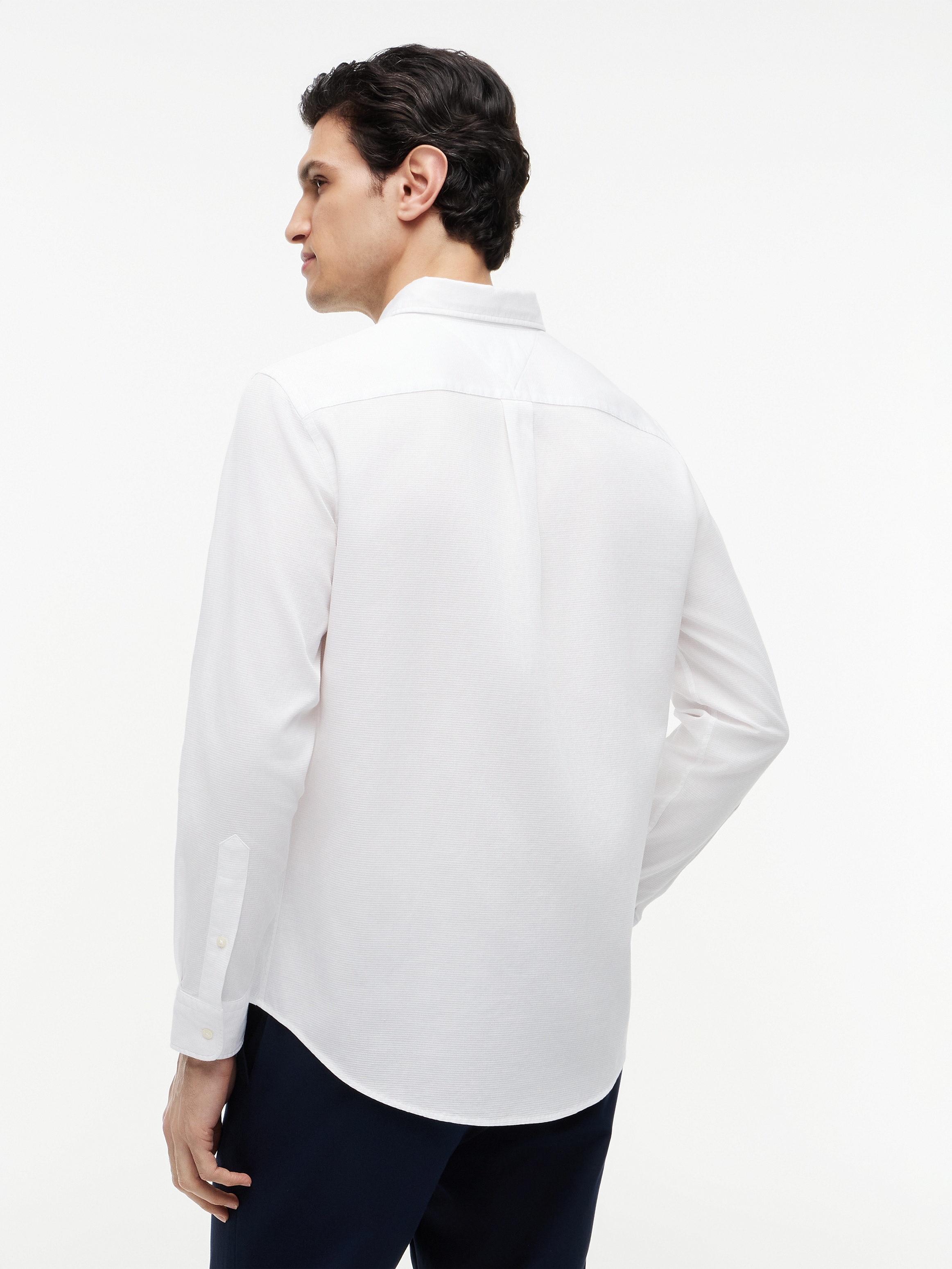 Tommy Hilfiger Langarmhemd »FLEX POP MINI DOBBY RF SHIRT« Regular Fit Dobby Structure