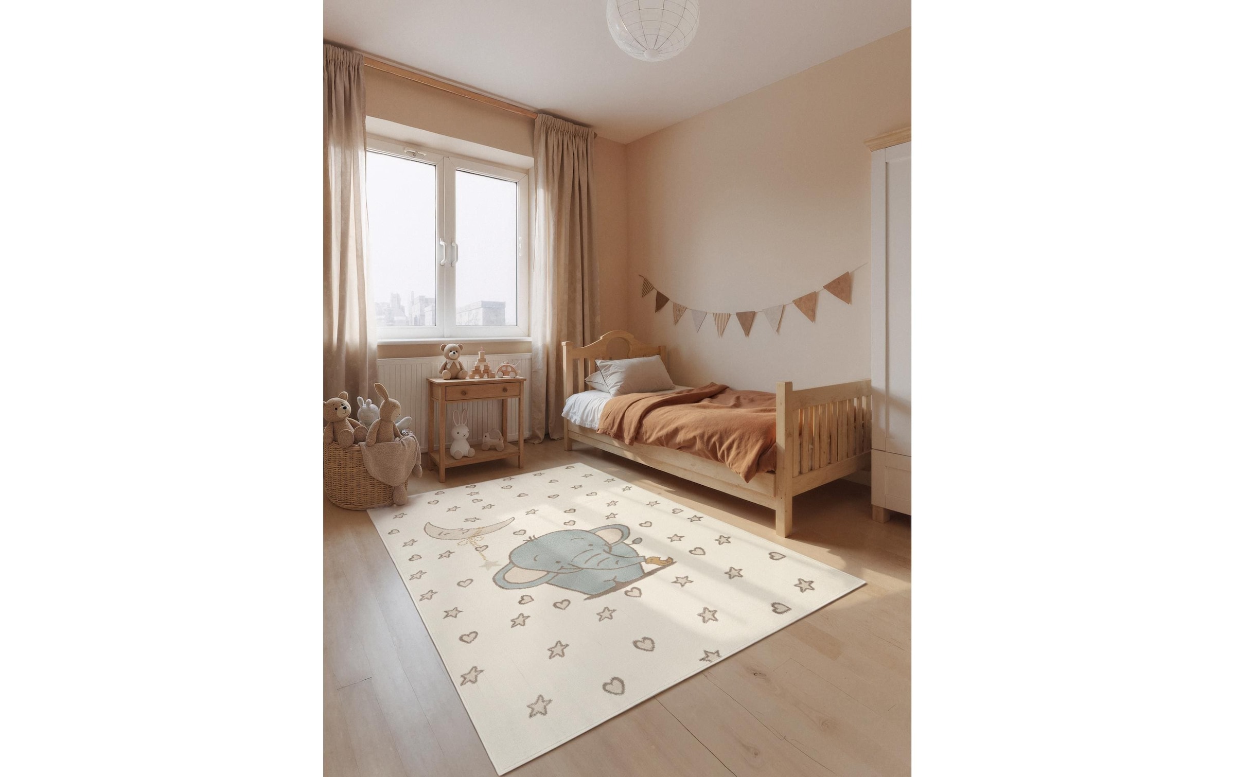 HANSE Home »Little Elli« rechteckig 10 mm Höhe Pflegeleicht, Weich, Kinderzimmer, Spielteppich, Spielunterlage