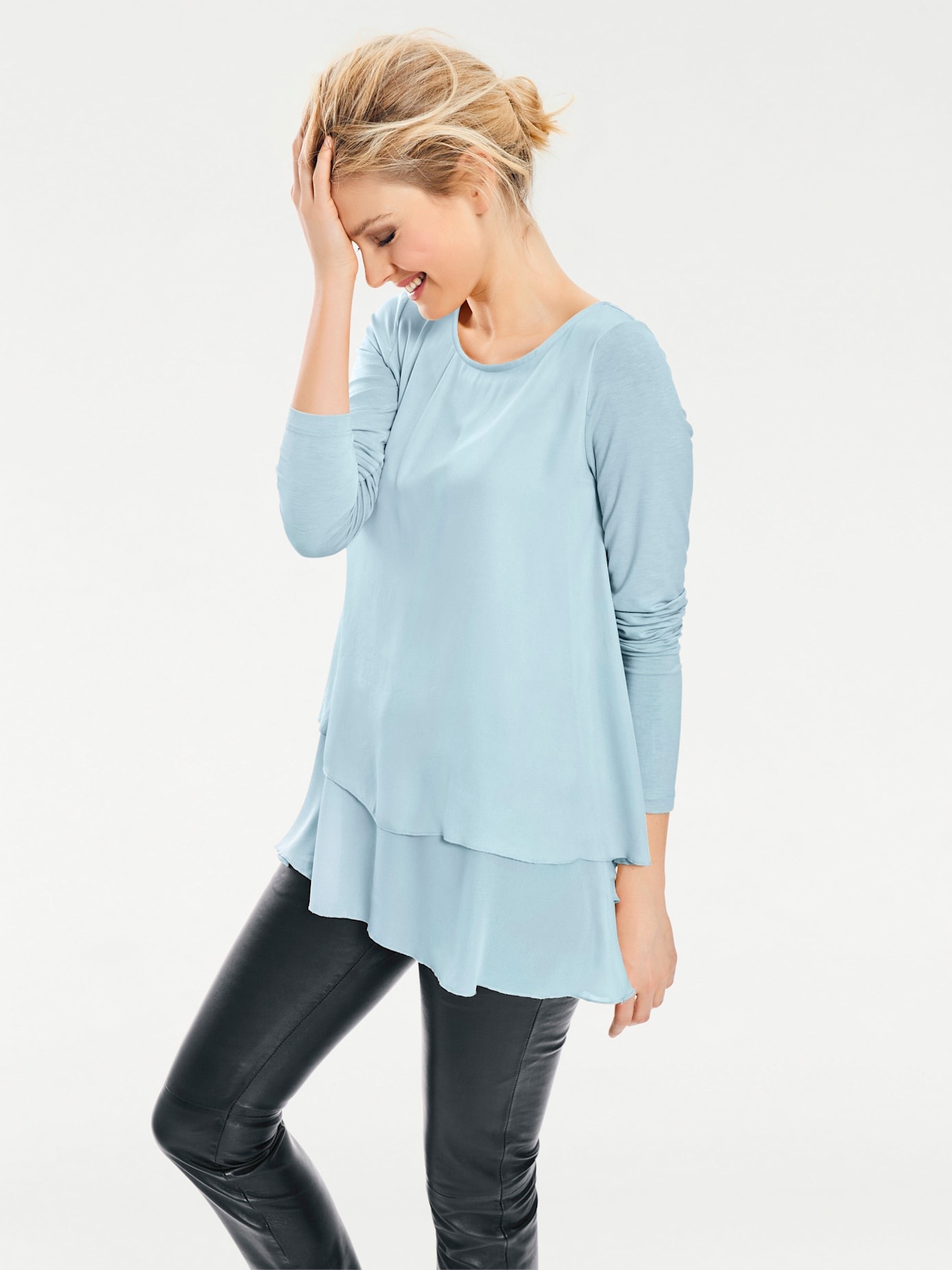 heine Rundhalsshirt »Rundhals-Shirt« 1 Stk. tlg.