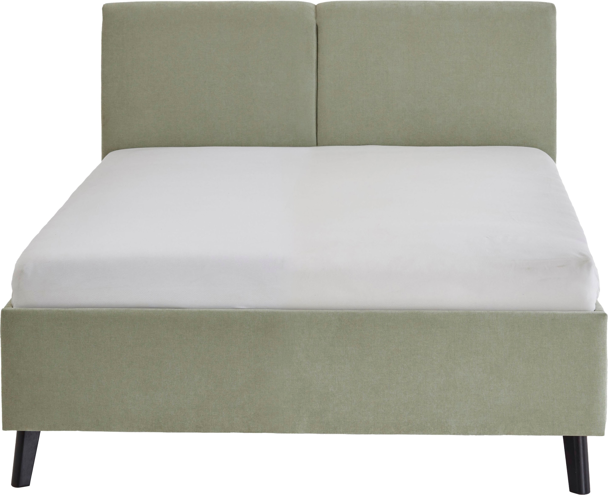 meise.möbel Lit rembourré »Piano, in verschiedene Farben und Breiten erhältlich« wahlweise mit schwarzem oder eichefarbigem Holzfuss