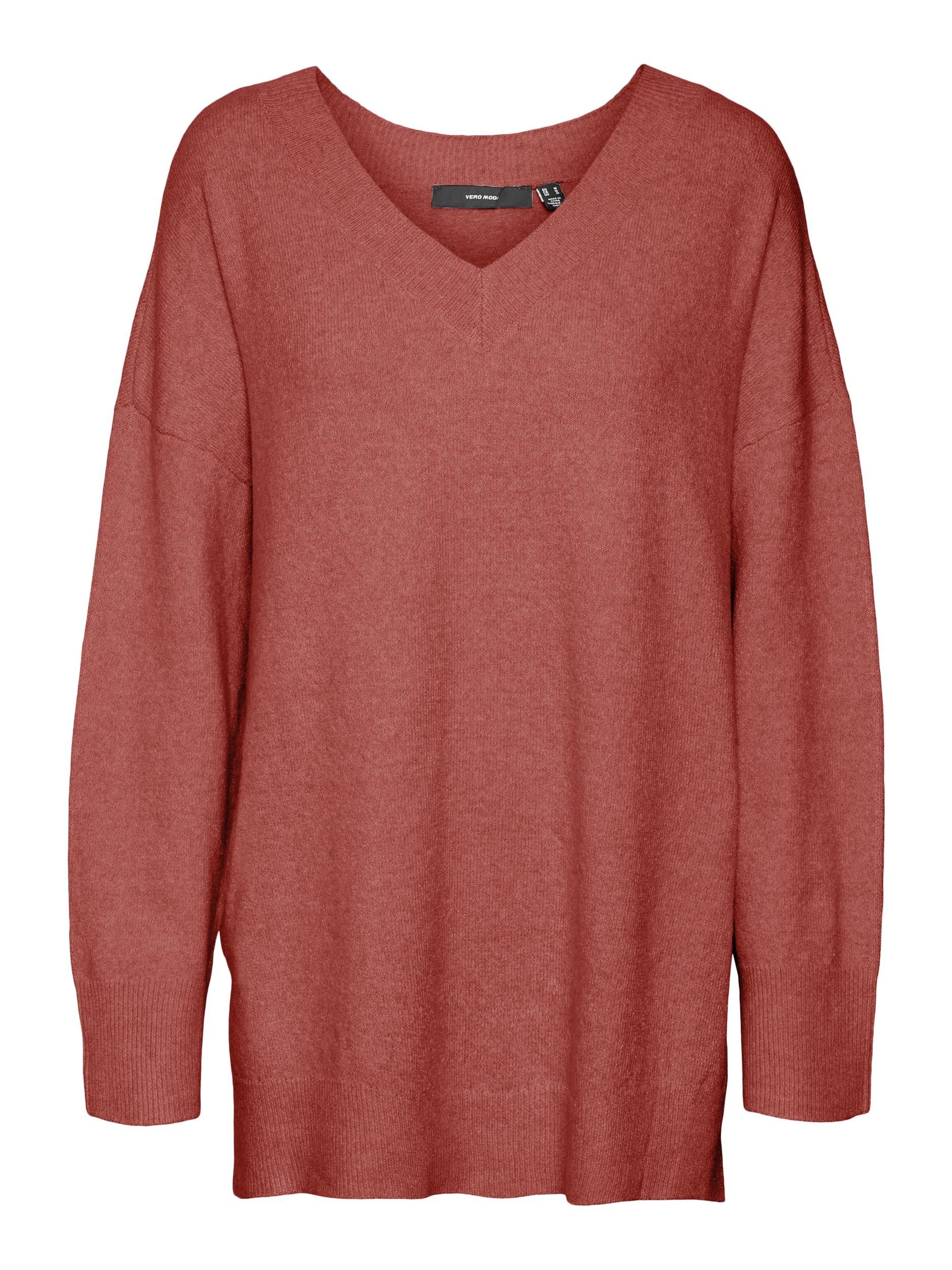 Vero Moda V-Ausschnitt-Pullover »VMDOFFY LS LONG V-NECK PULLOVER GA BOO«