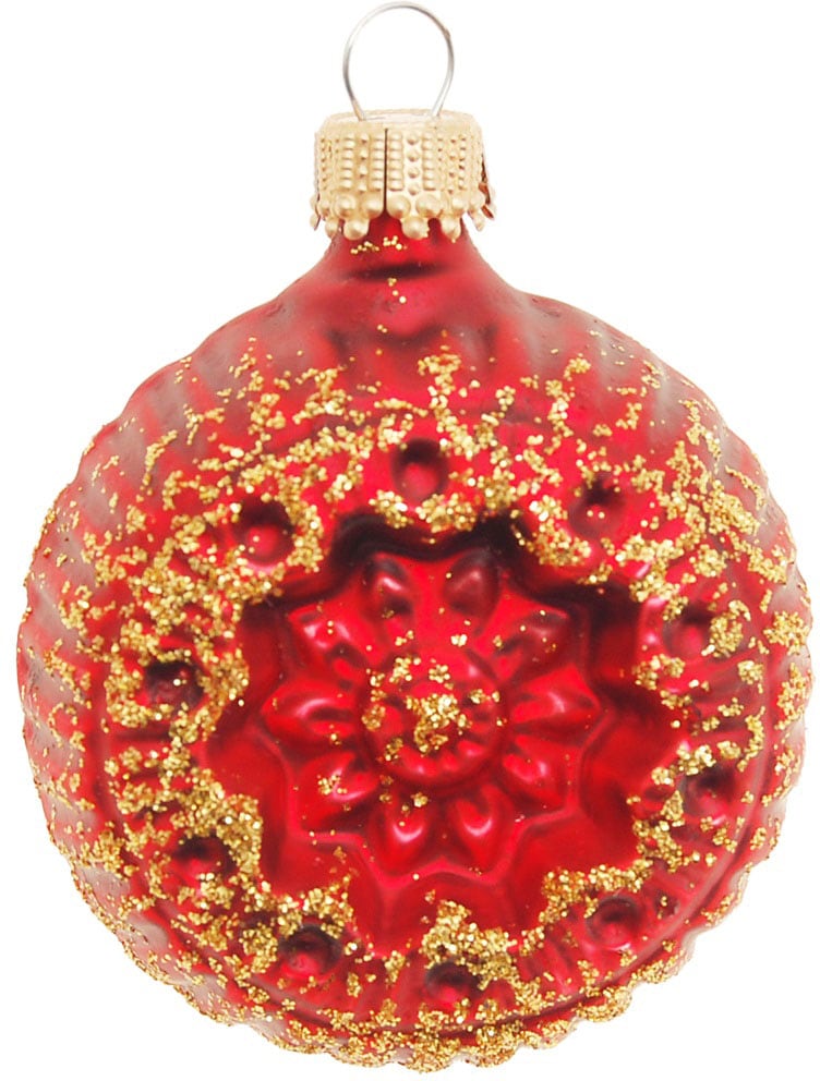 Krebs Glas Lauscha Christbaumschmuck »Glaskugelformen, Breite ca. 5 cm« Weihnachtsdeko rot, Christbaumkugeln aus Glas, Weihnachtsbaumkugel