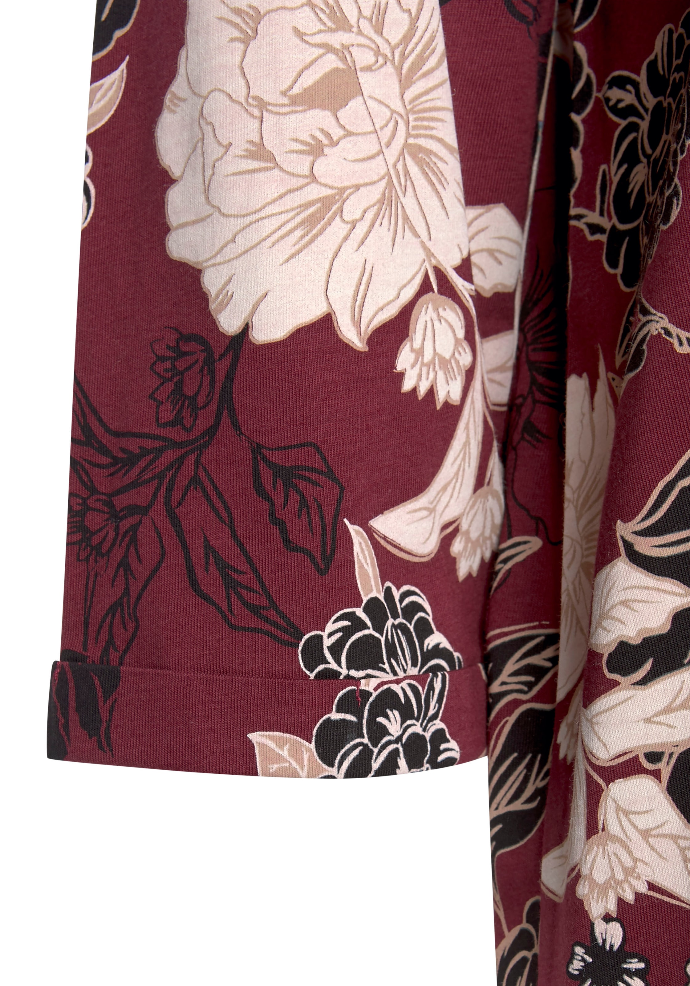 s.Oliver Nachthemd, im Blumen-Dessin mit halbem Ärmel