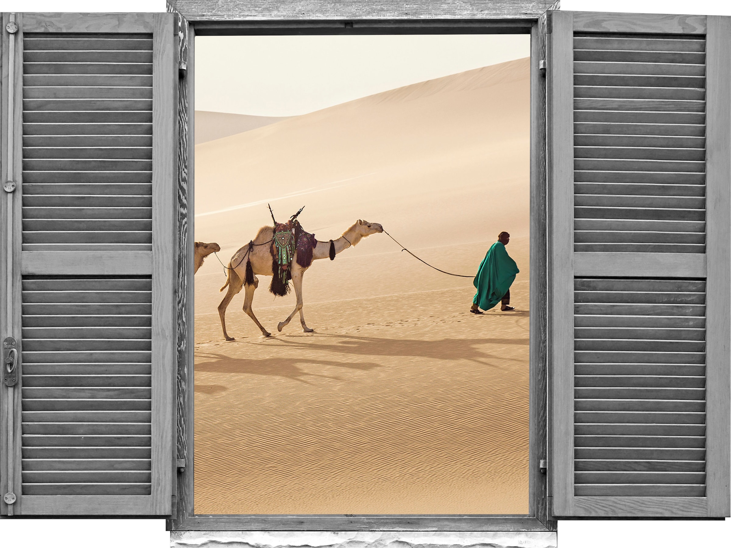 Image of queence Wandtattoo "Nomade" Wandsticker, Wandbild, selbstklebend, 3D, Fenster