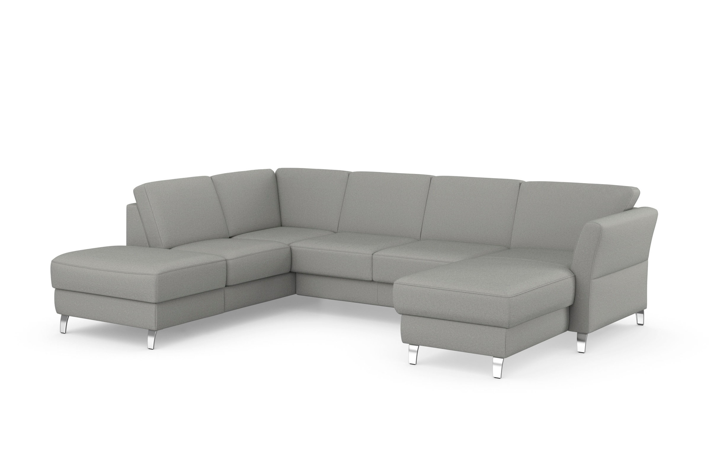 sit&more Wohnlandschaft »Visby U-Form«, Wahlweise mit Bettfunktion und Stauraum, frei im Raum stellbar