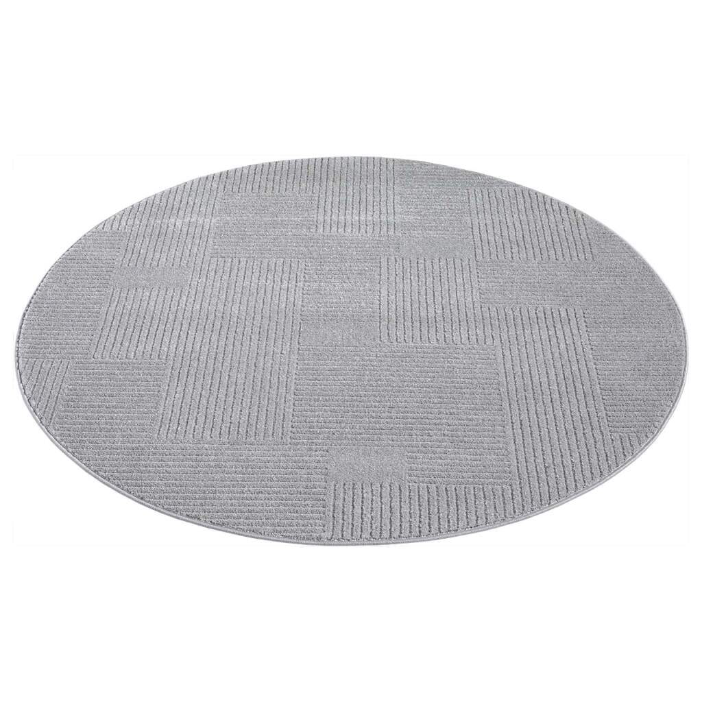Carpet City Teppich »FLAIR177« rund 11 mm Höhe Kurzflor-Teppich, Skandi-Stil, Wohnzimmer