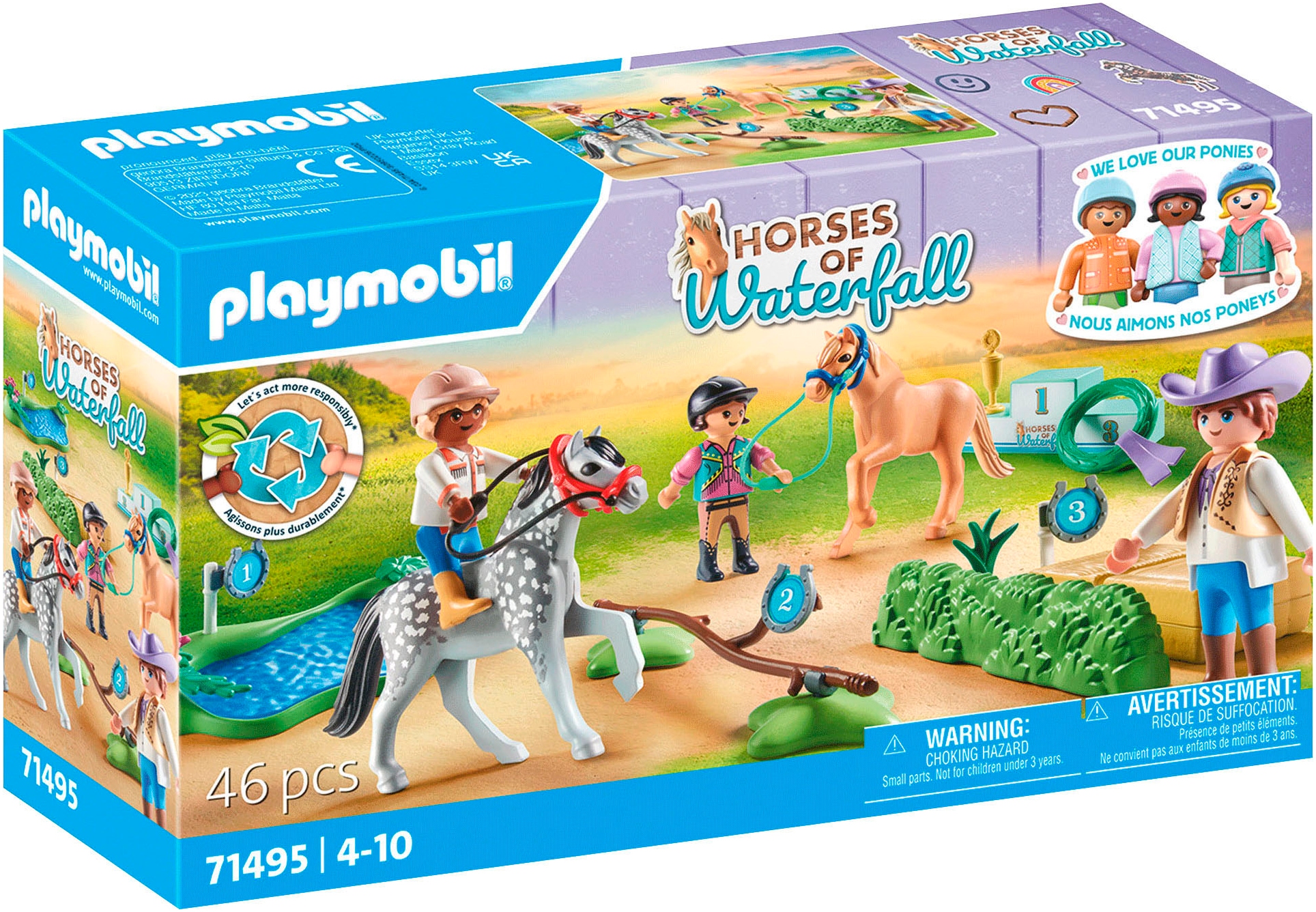 Konstruktions-Spielset »Ponyturnier (71495), Horses of Waterfall«, (46 St.), Made in...