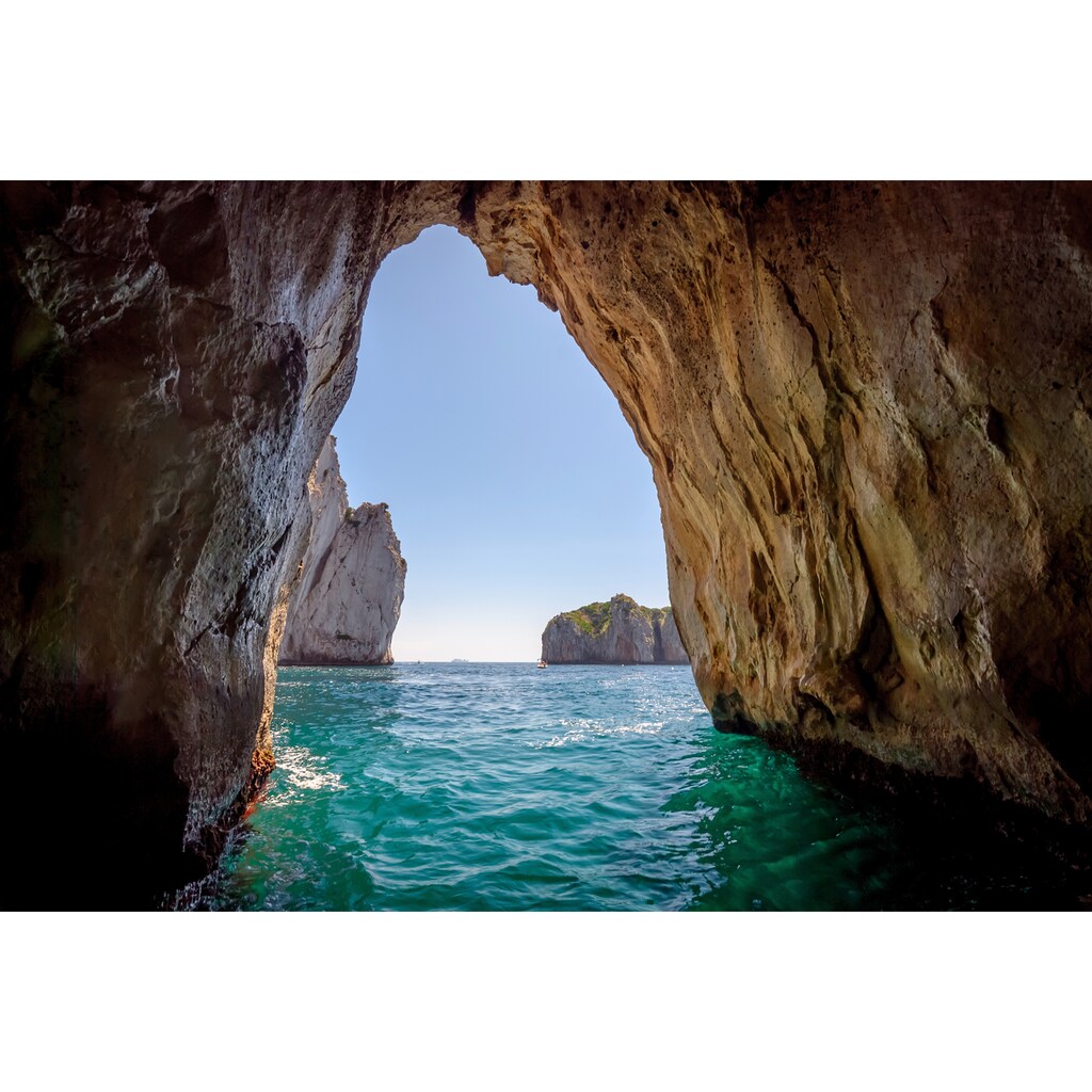 Papermoon Fototapete »Blue Grotto in Capri island«