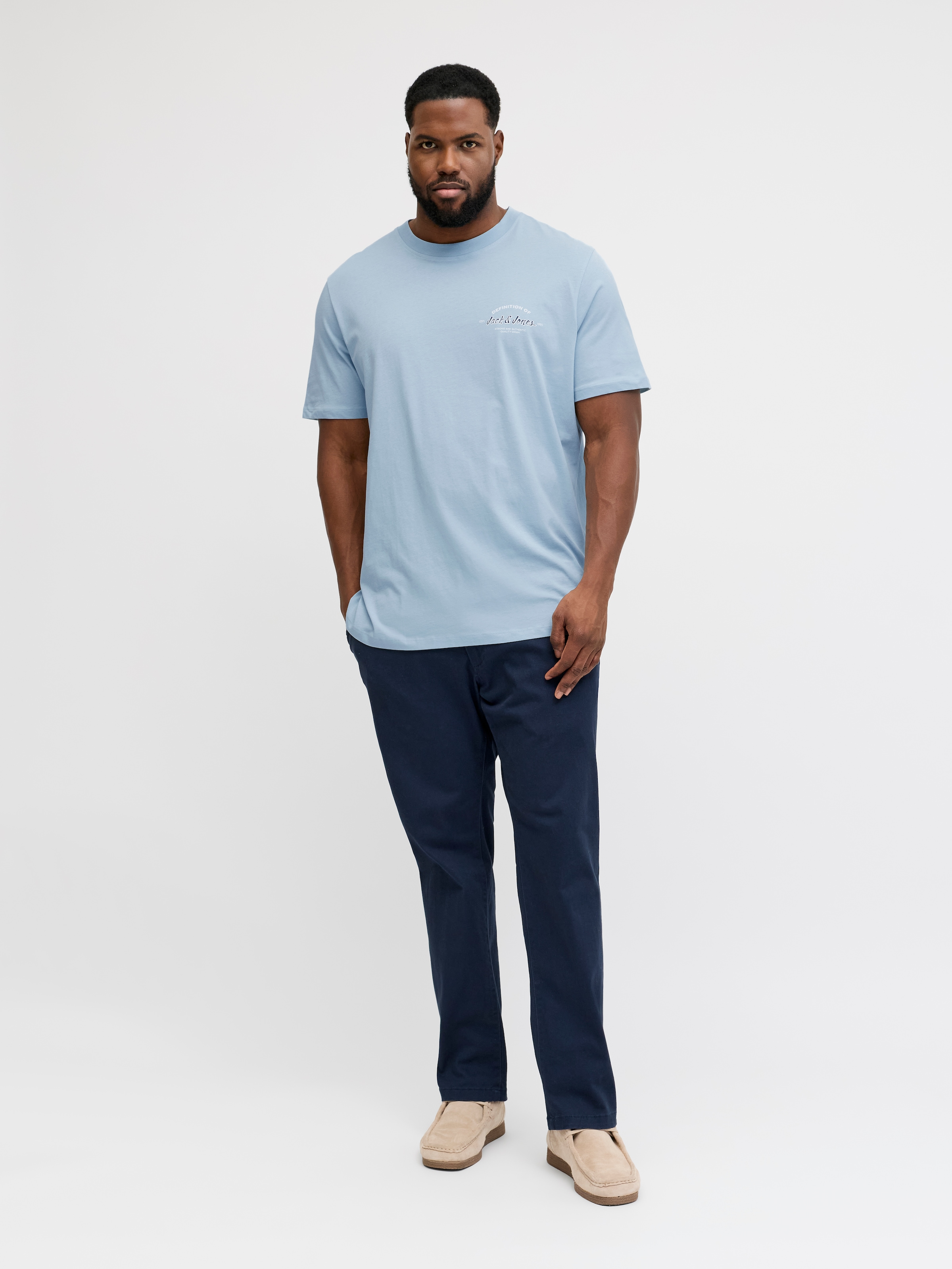 Jack & Jones PlusSize Shirt à col rond »JJBRANDON TEE SS CREW NECK PLS«