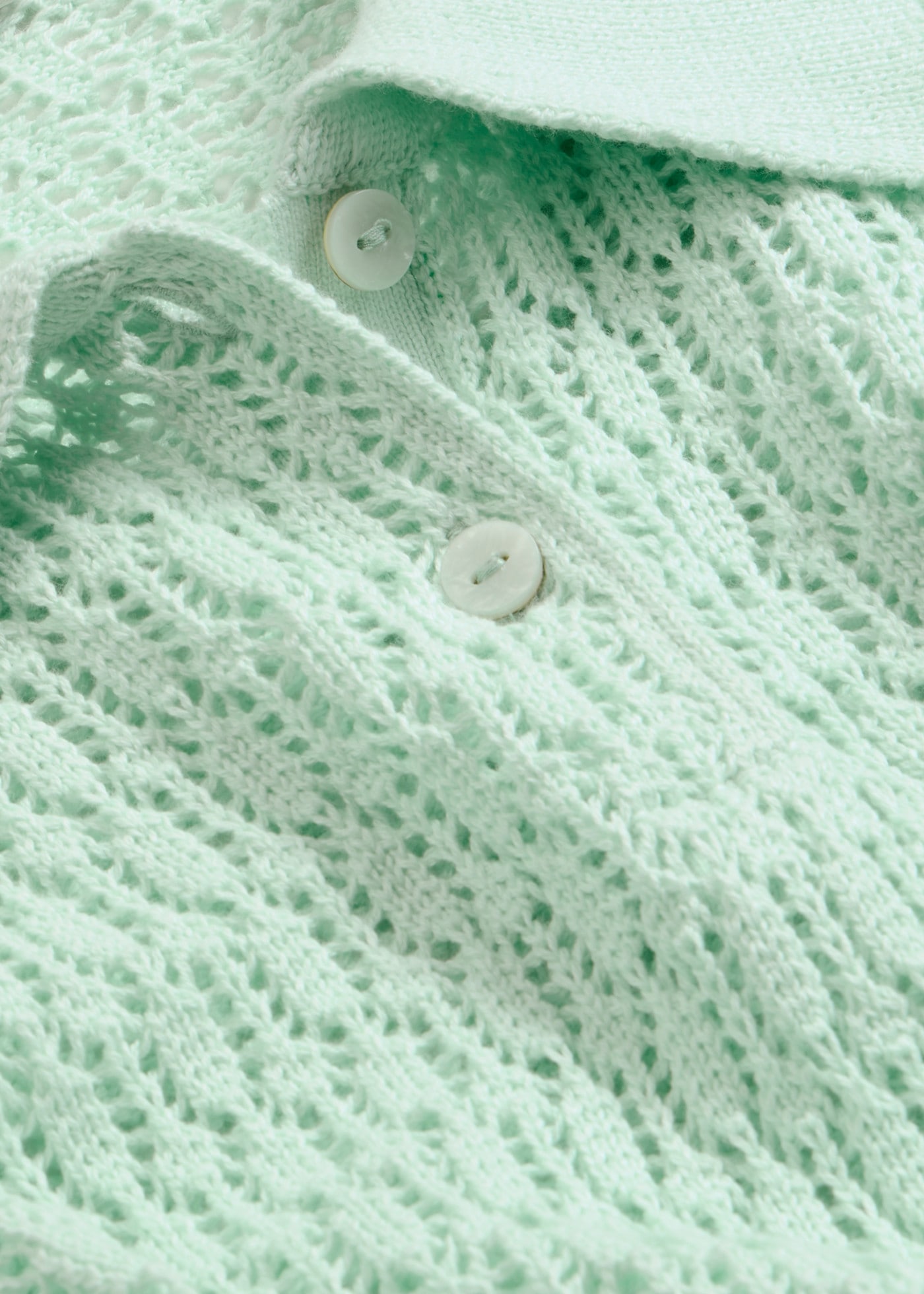 bonprix Pull en tricot en pur coton, coupe confortable, avec motif ajouré au tricot