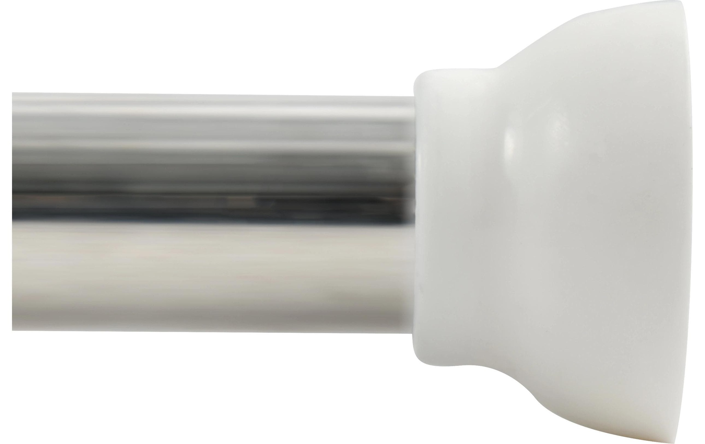 spirella Duschvorhangstange »Kreta bright, 125/220 x 3,5 cm« Ø 35 mm 1 läufig-läufig Ohne Bohren