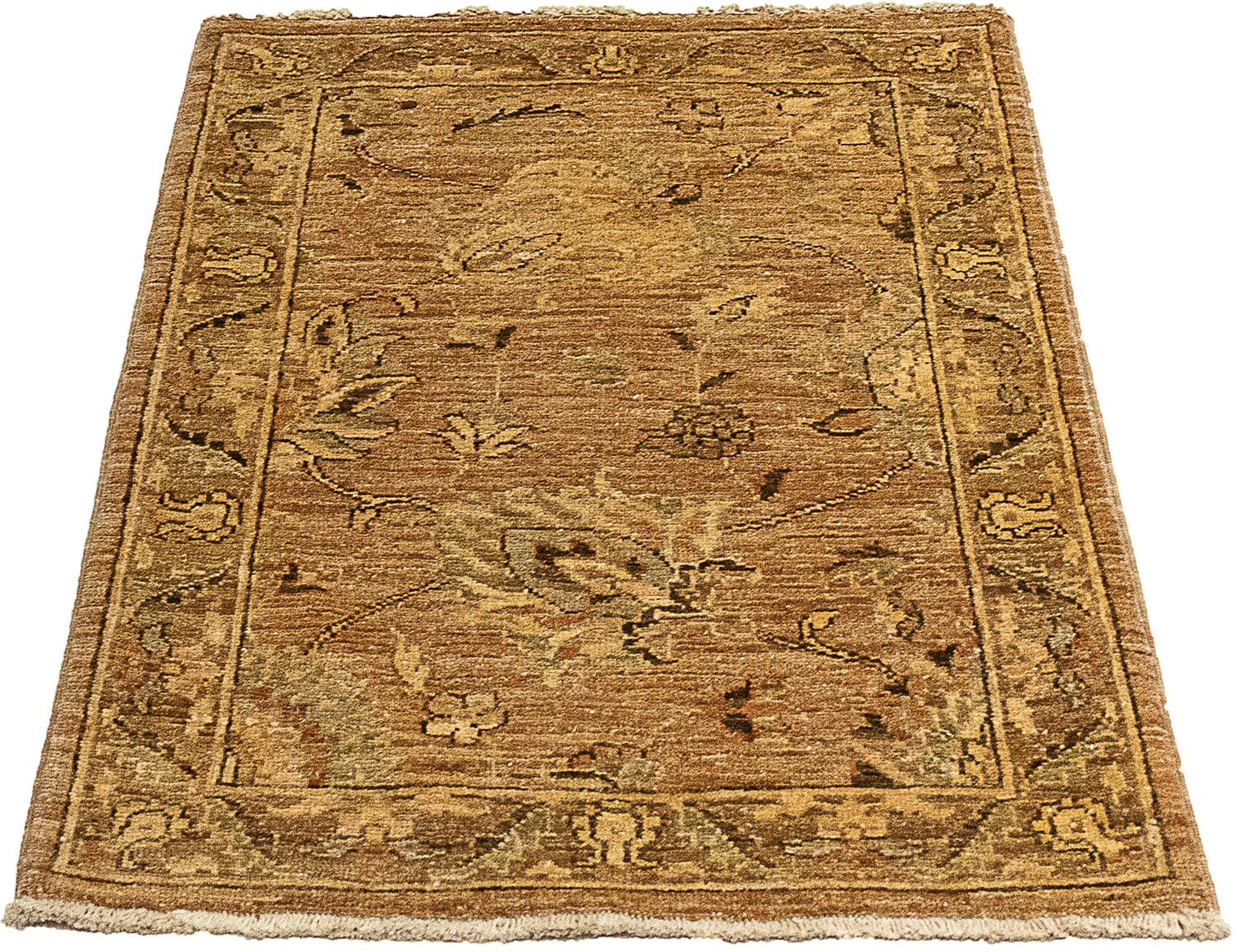 Image of morgenland Orientteppich »Ziegler - 83 x 63 cm - hellbraun«, rechteckig, 6 mm Höhe, Wohnzimmer, Handgeknüpft, Einzelstück mit Zertifikat bei Ackermann Versand Schweiz