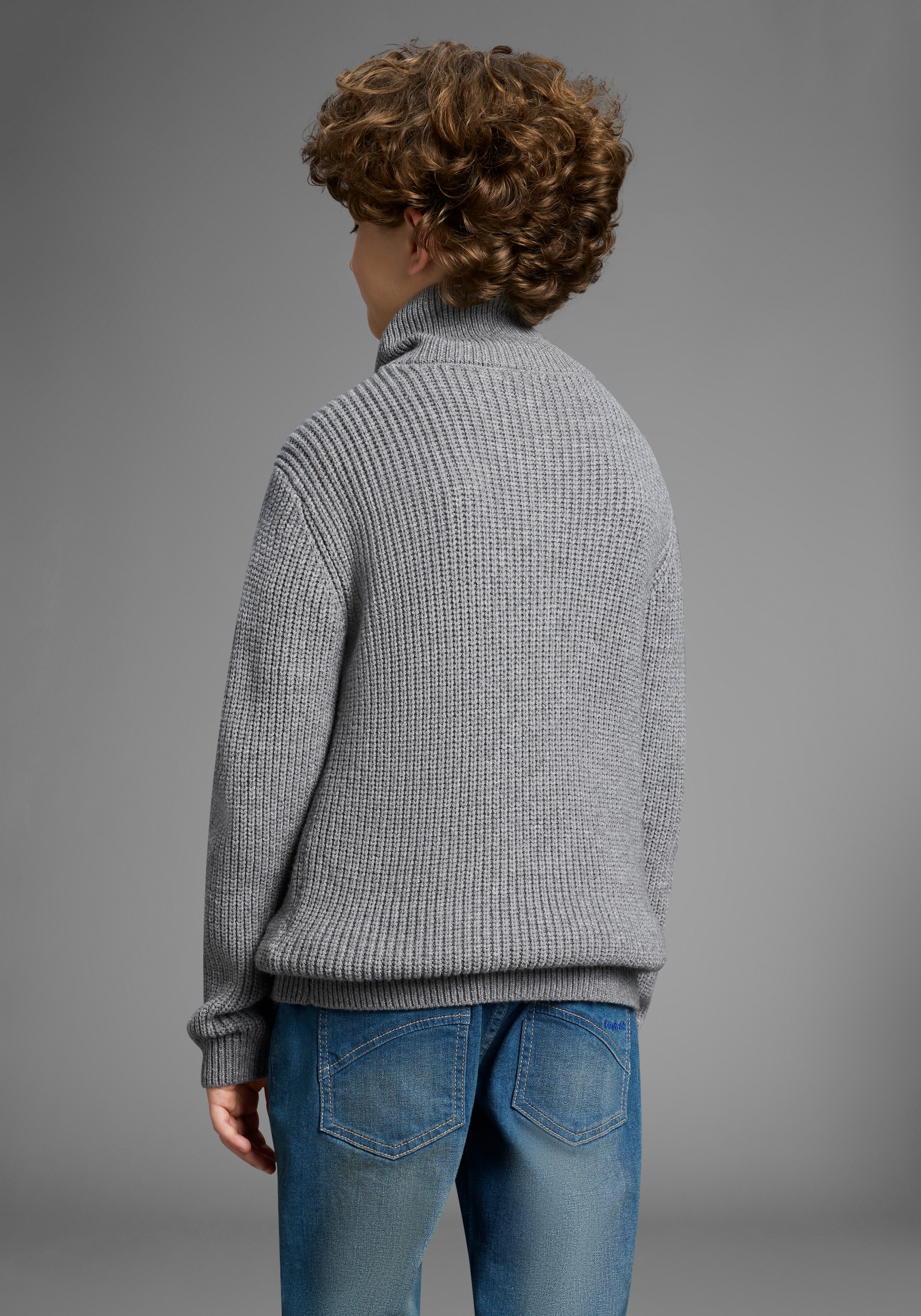 KangaROOS Pull en tricot »Troyer, Pullover mit Zipper« Troyer, warmer Pullover