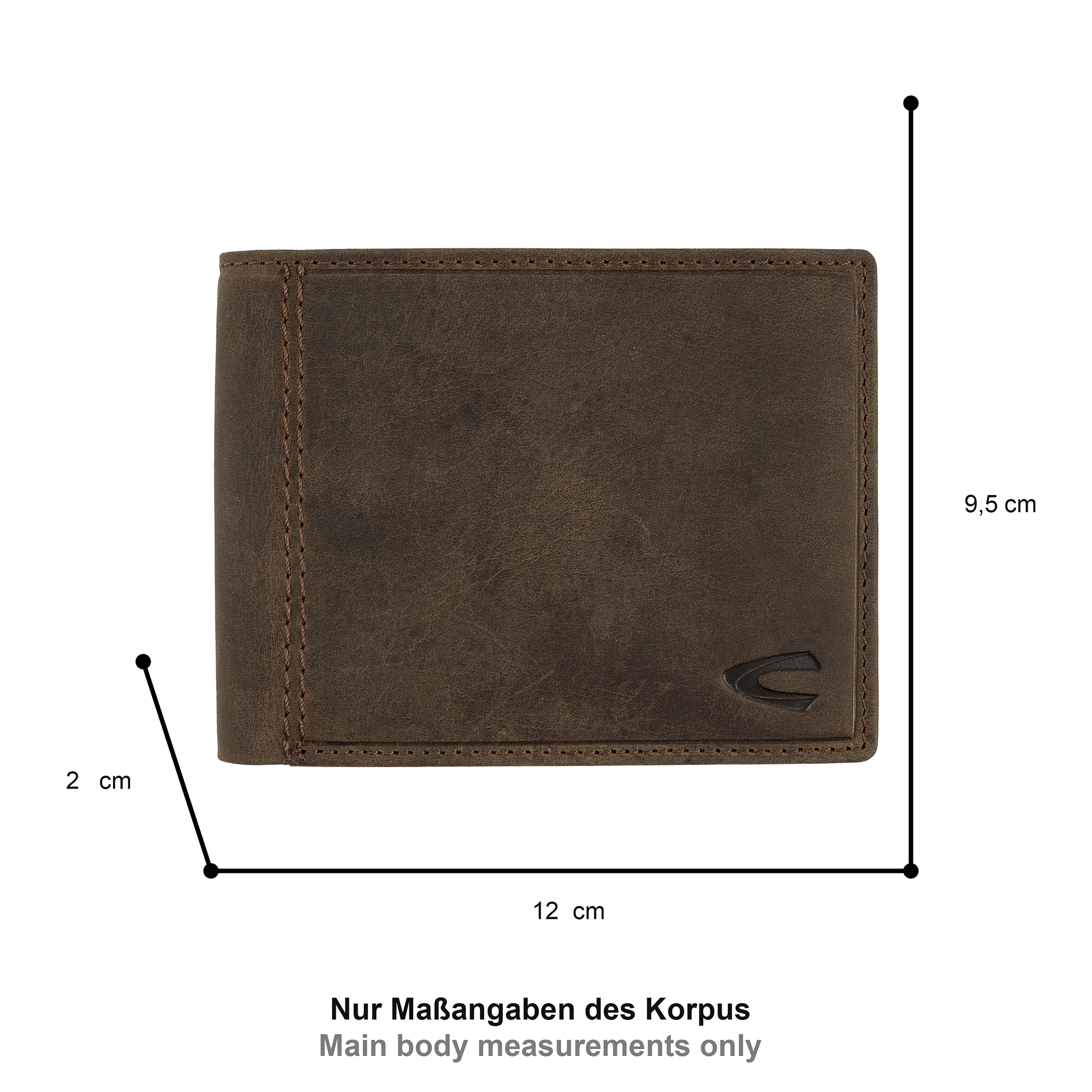 camel active Geldbörse »Vietnam« aus robustem Hunter-Leder und doppelten Ziernähten mit RFID Schutz