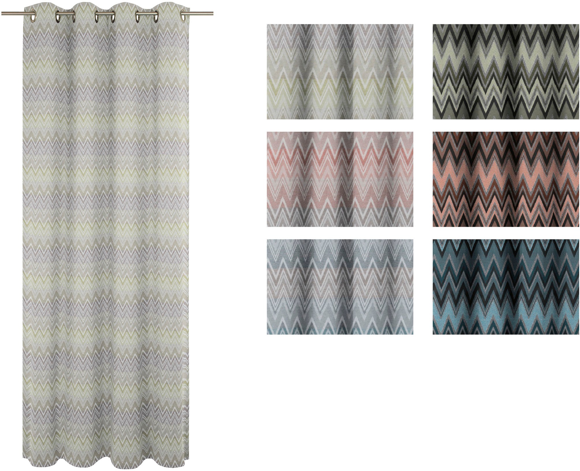 Wirth Vorhang »Benewitz« Ösen 1 Stk. tlg.