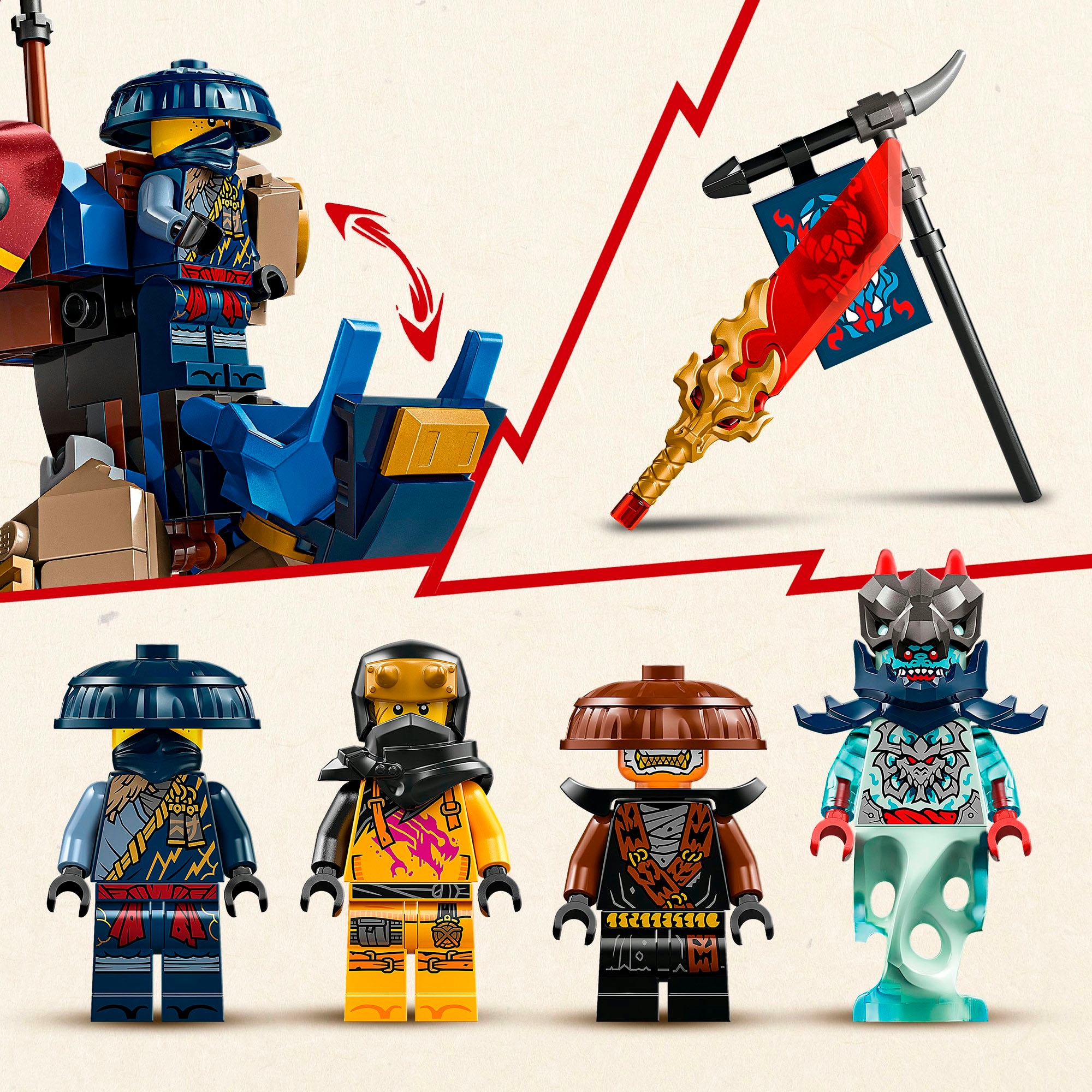 LEGO® Pions de construction »Rogues Mech-Drachenreiter (71843), LEGO Ninjago« Made in Europe