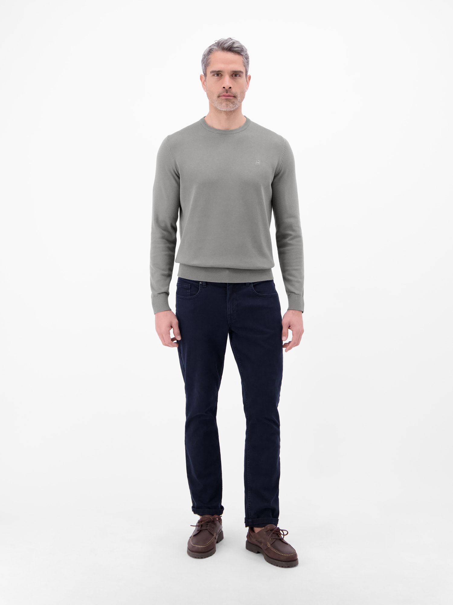 LERROS Pull en tricot »Crewneck Strickpullover« Weicher Strick-Pullover, Rundhalsausschnitt, lange Ärmel, pflegeleicht