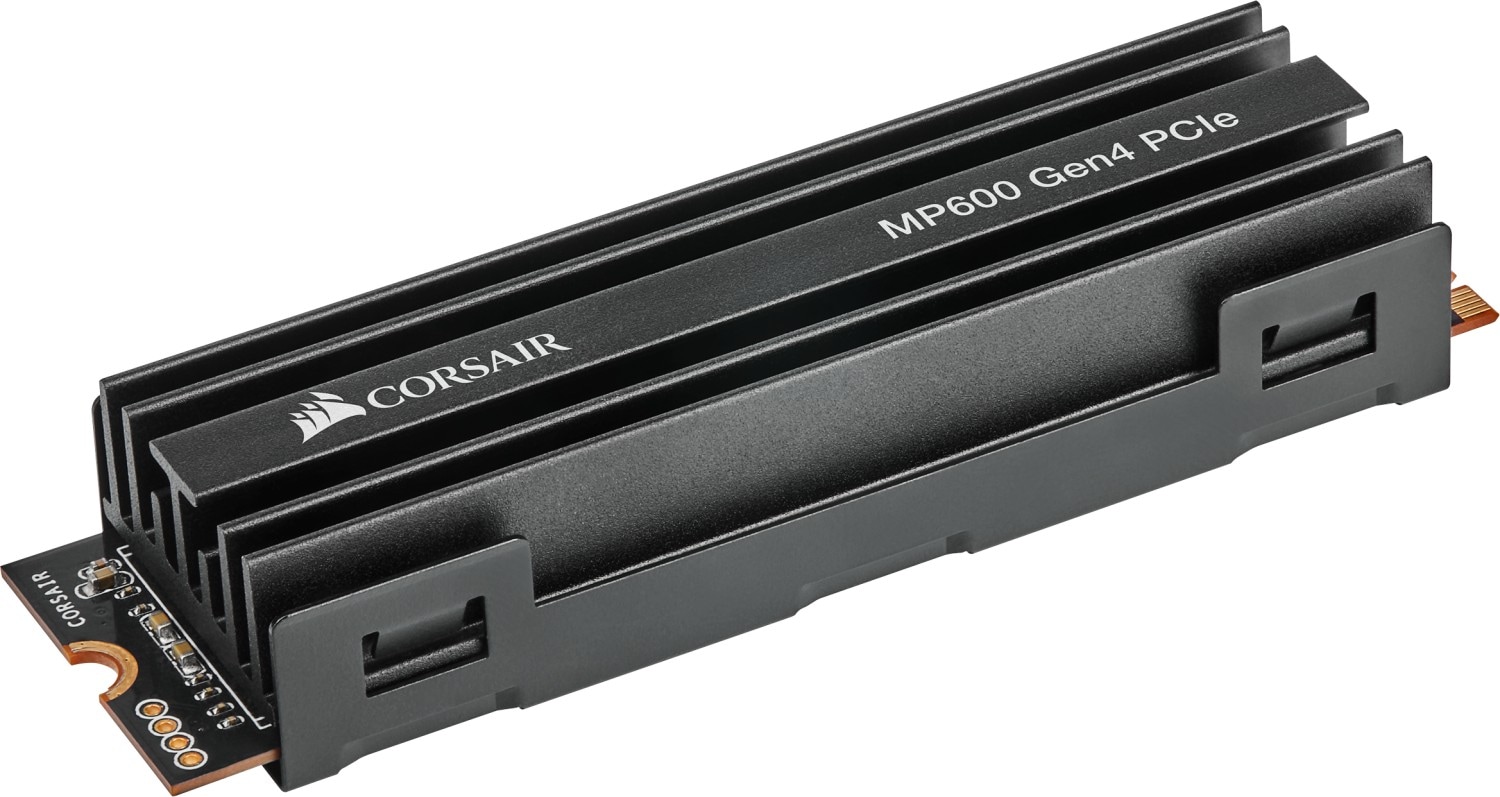 Corsair interne SSD »Corsair Force Series MP600 2TB NVMe PCIe M.2 SSD«, Anschluss M.2 PCIe 4.0, M.2-Kühlkörper
