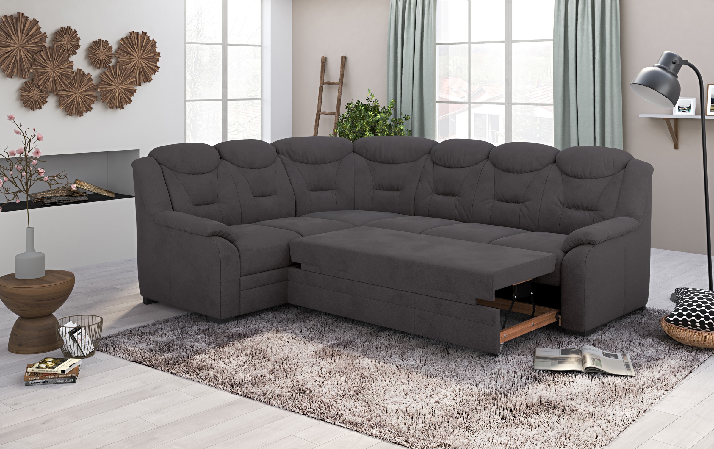 COTTA Ecksofa »Marcus L-Form«, wahlweise mit Bettfunktion & Stauraum