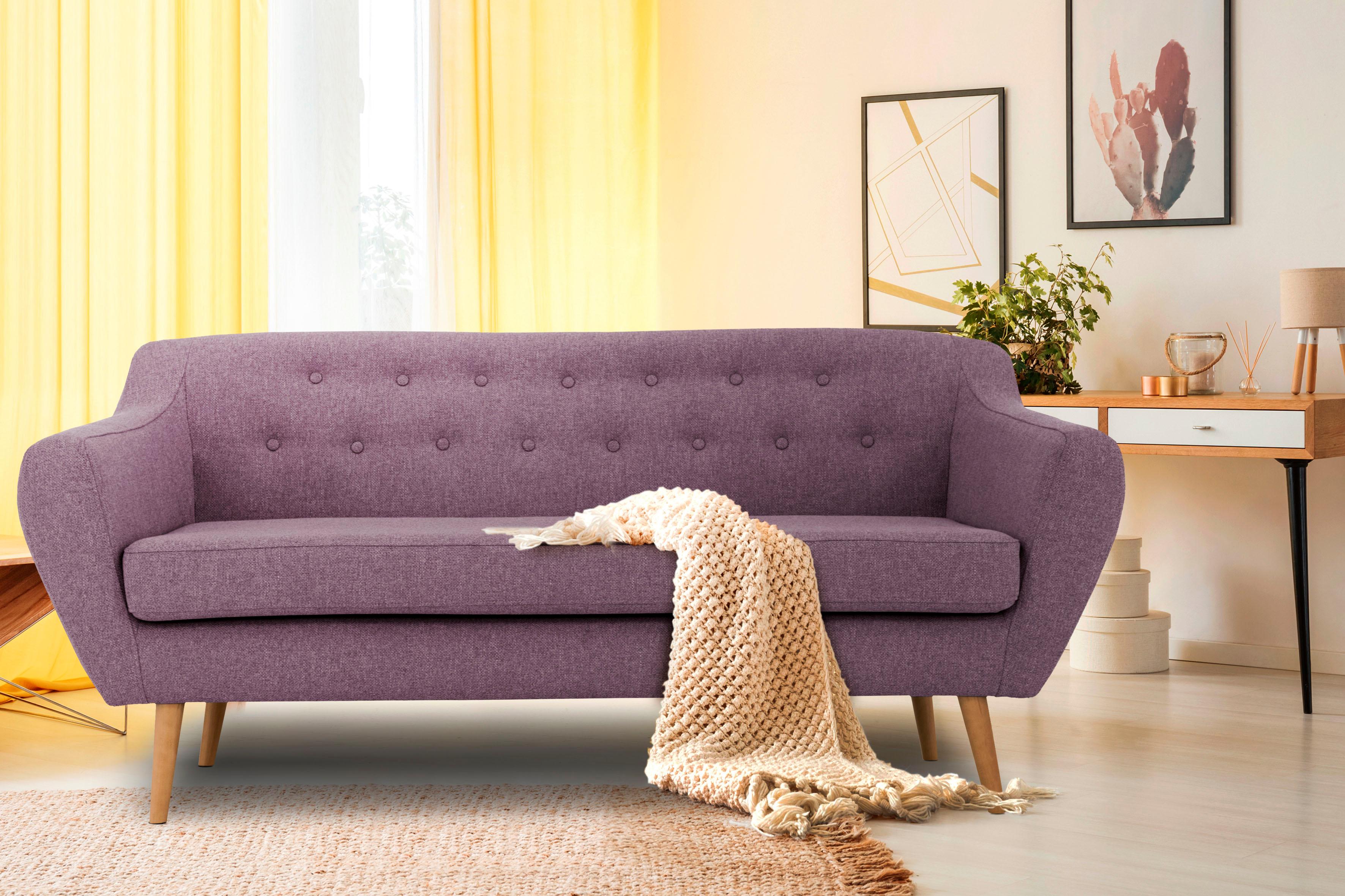 Home affaire 3-Sitzer »Renne« mit Heftung im Rücken im skandinavischem Stil