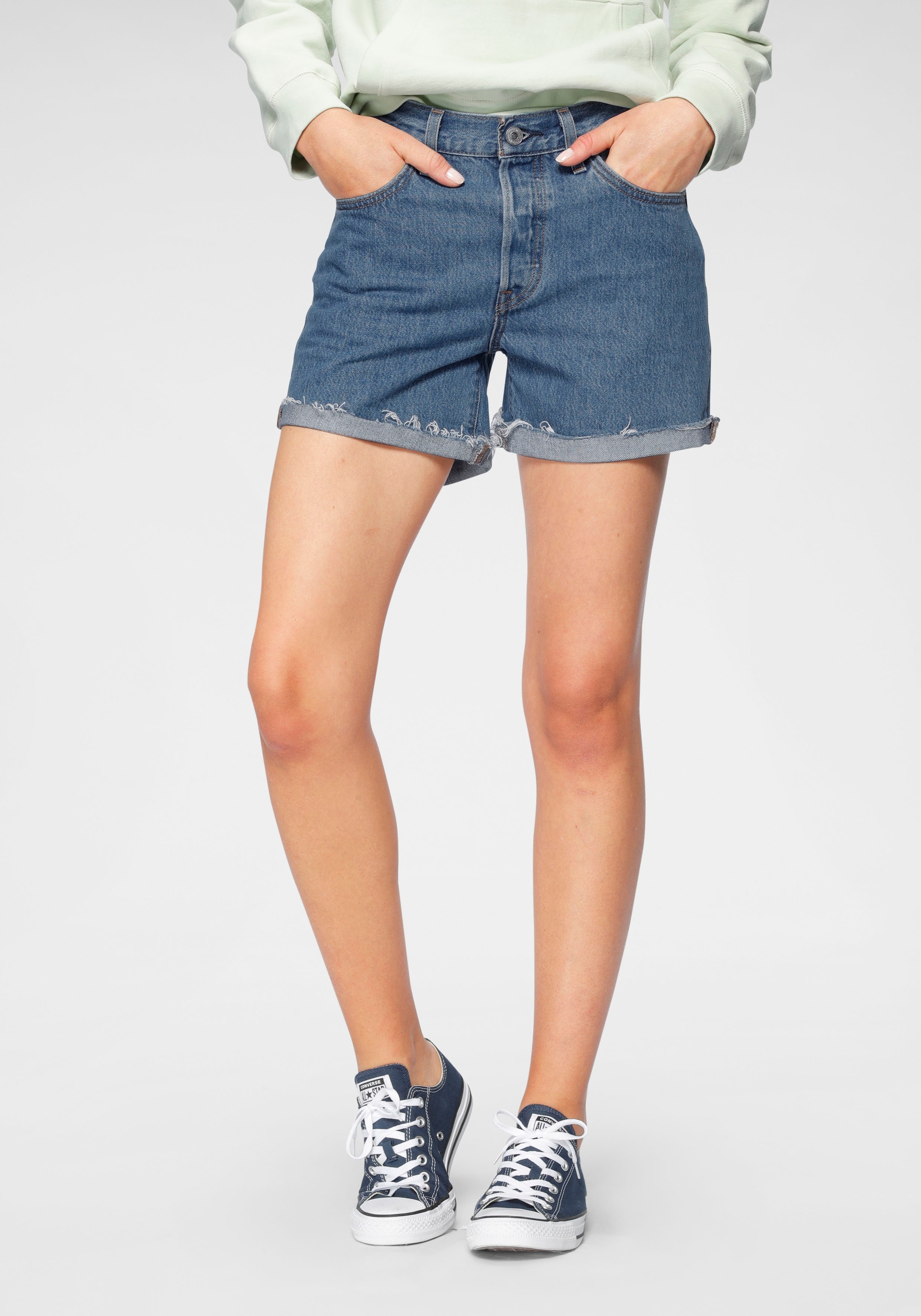 Image of Levi's® Jeansshorts »501 Button«, Mit Knopfverschluss und krempelbarem Saum bei Ackermann Versand Schweiz