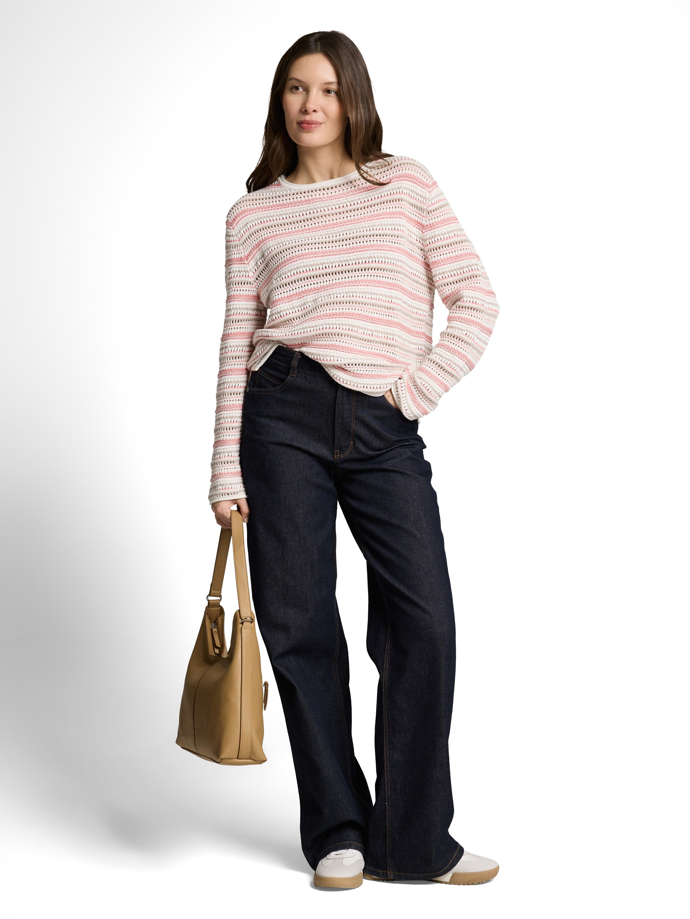 TOM TAILOR Pull en tricot avec motif à rayures