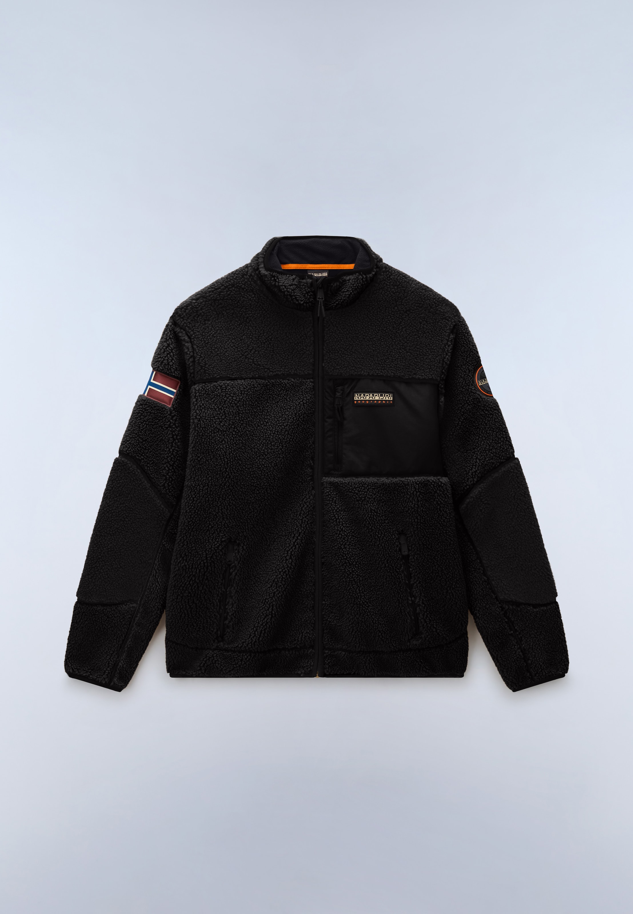 Napapijri Veste polaire »YUPIK FZ 5 BLACK BEAUTY« au style sportif, comme couche intermédiaire flexible, matériau léger