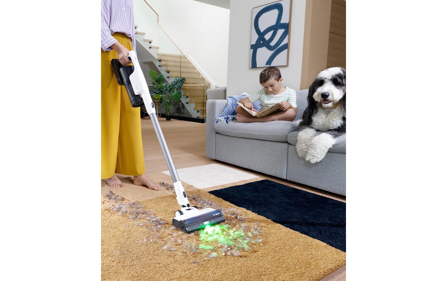 Tineco Aspirateur à manche sans fil »Pure One Station 5, 2x6-fach Filter für Allergiker und Tierhaushalte« Automatik Modus, Zyklonfilter, bis zu 70 Min Laufzeit, Akku wechselbar