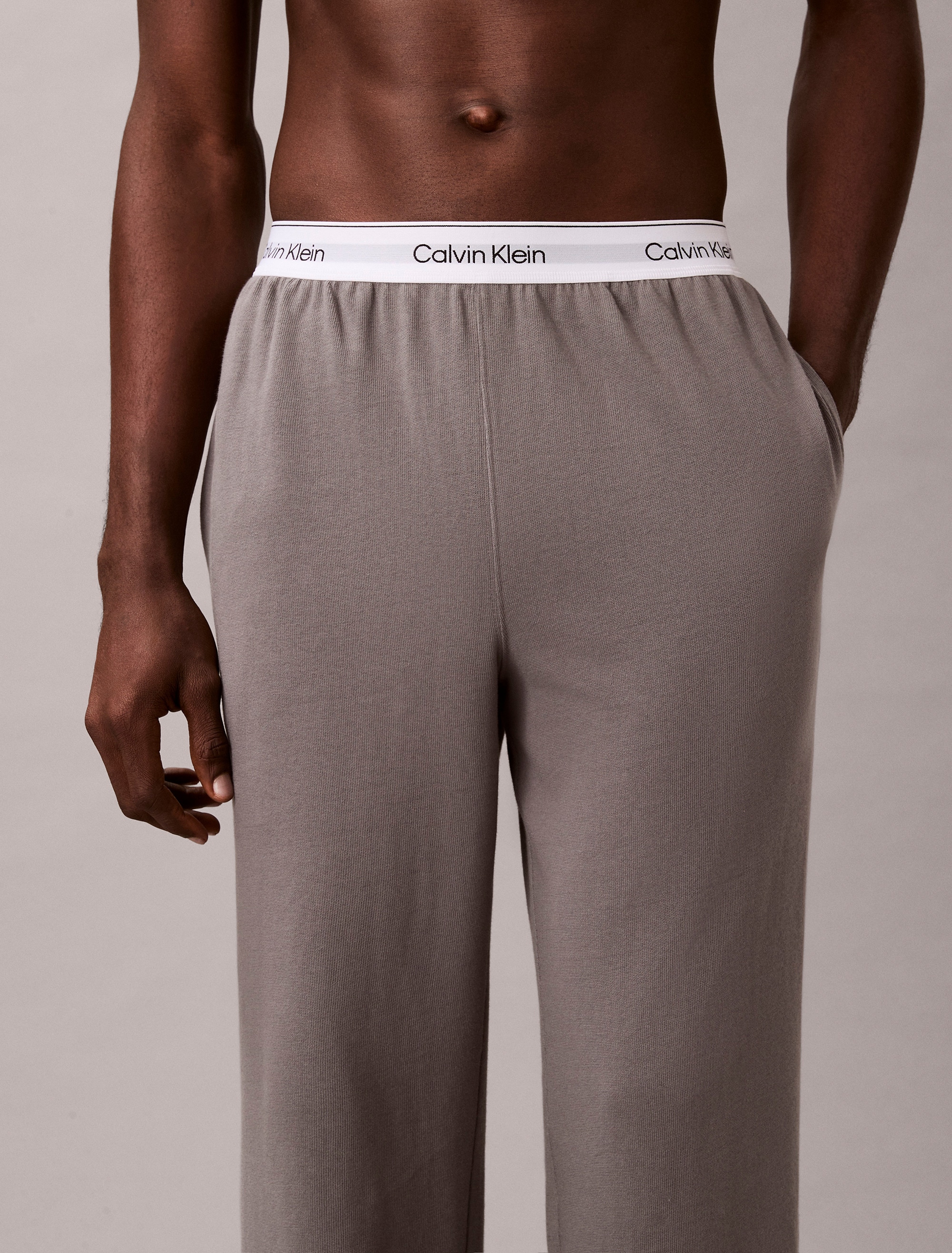 Calvin Klein Underwear Schlafanzug »LS TEE PANT SET« Mit elastischem Bund