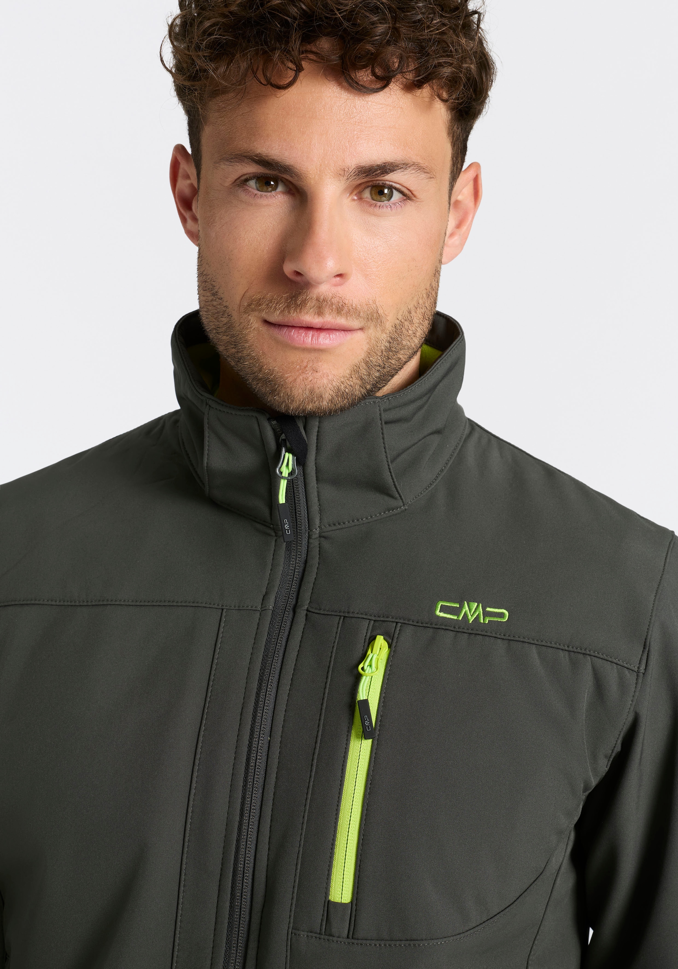 CMP Veste softshell avec capuche Déperlant & coupe-vent & respirant, veste de mi-saison
