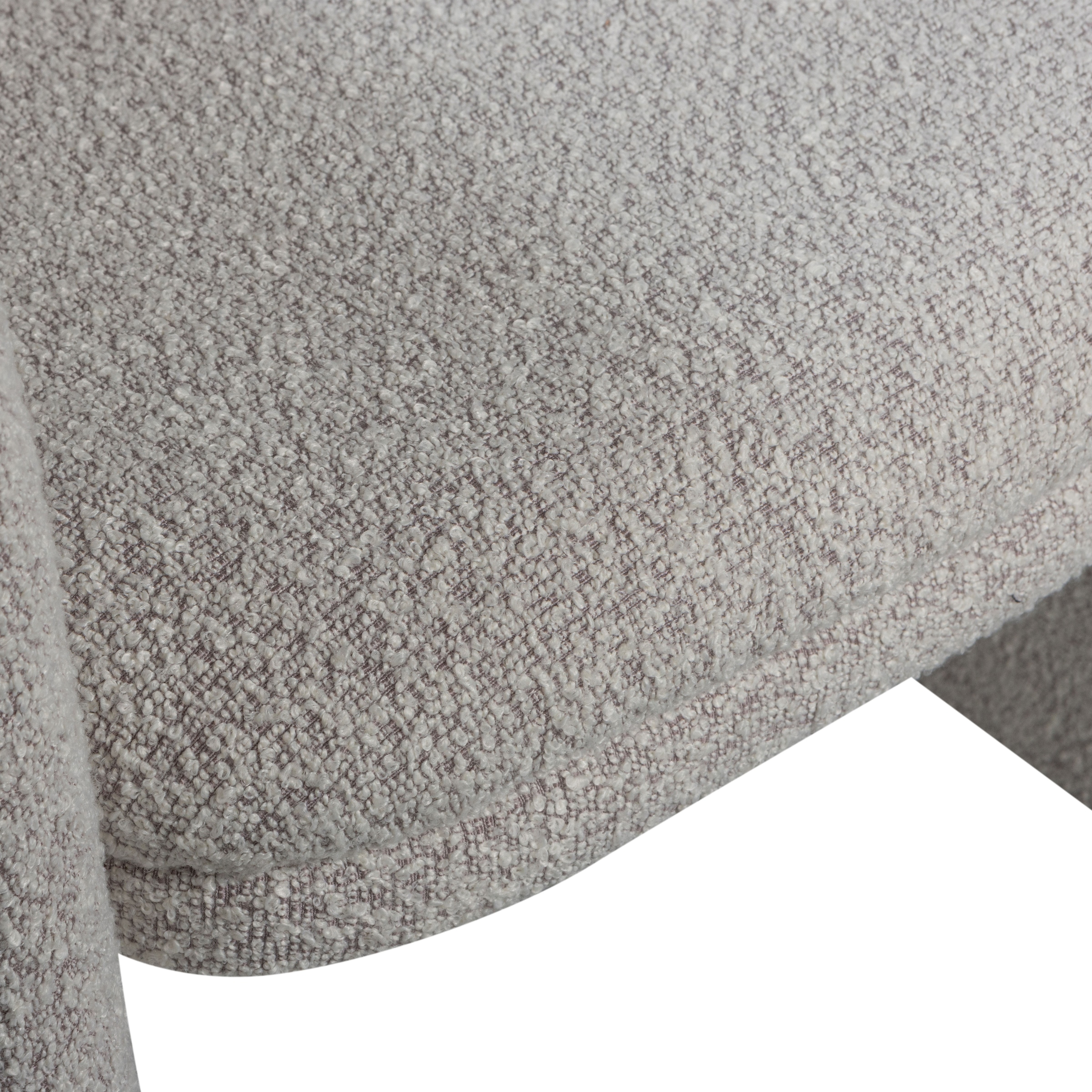 WOOOD Chaise de salle à manger »Lyric mit Ceyo-Bouclé-Bezug und Rollen B 59 x T 58 x H 79 cm« () Capacité de charge 120 kg, haute résistance à l'usure, livré monté