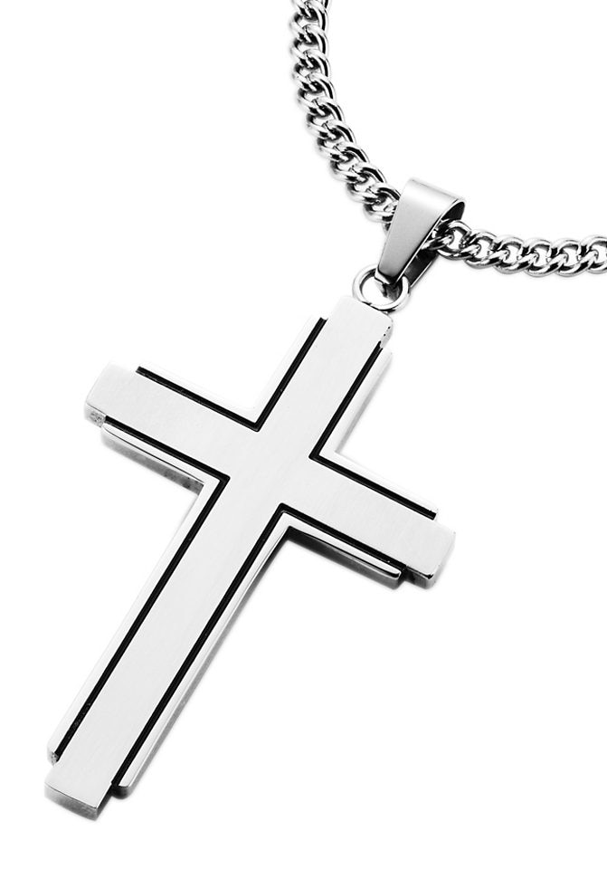 Image of Firetti Kette mit Anhänger »Kreuz, teilweise geschwärzt« bei Ackermann Versand Schweiz
