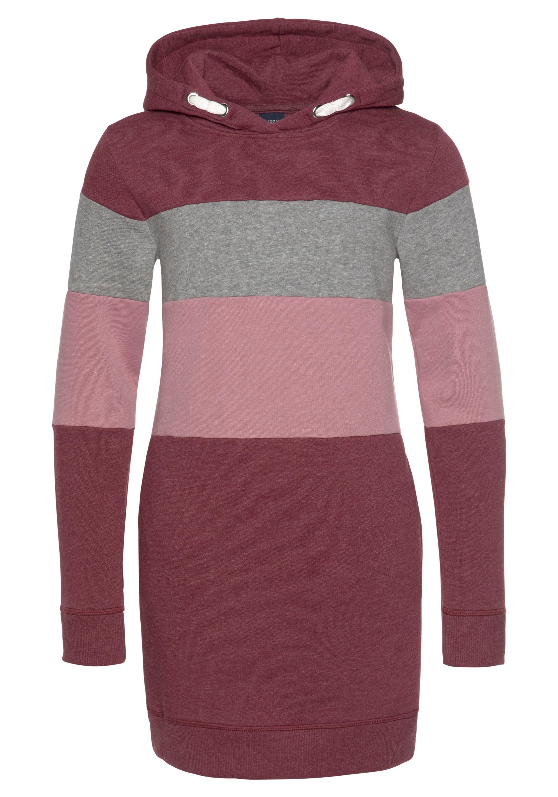 KIDSWORLD versandkostenfrei Trendige und kaufen Colorblocking Sweatkleid, Kapuze mit