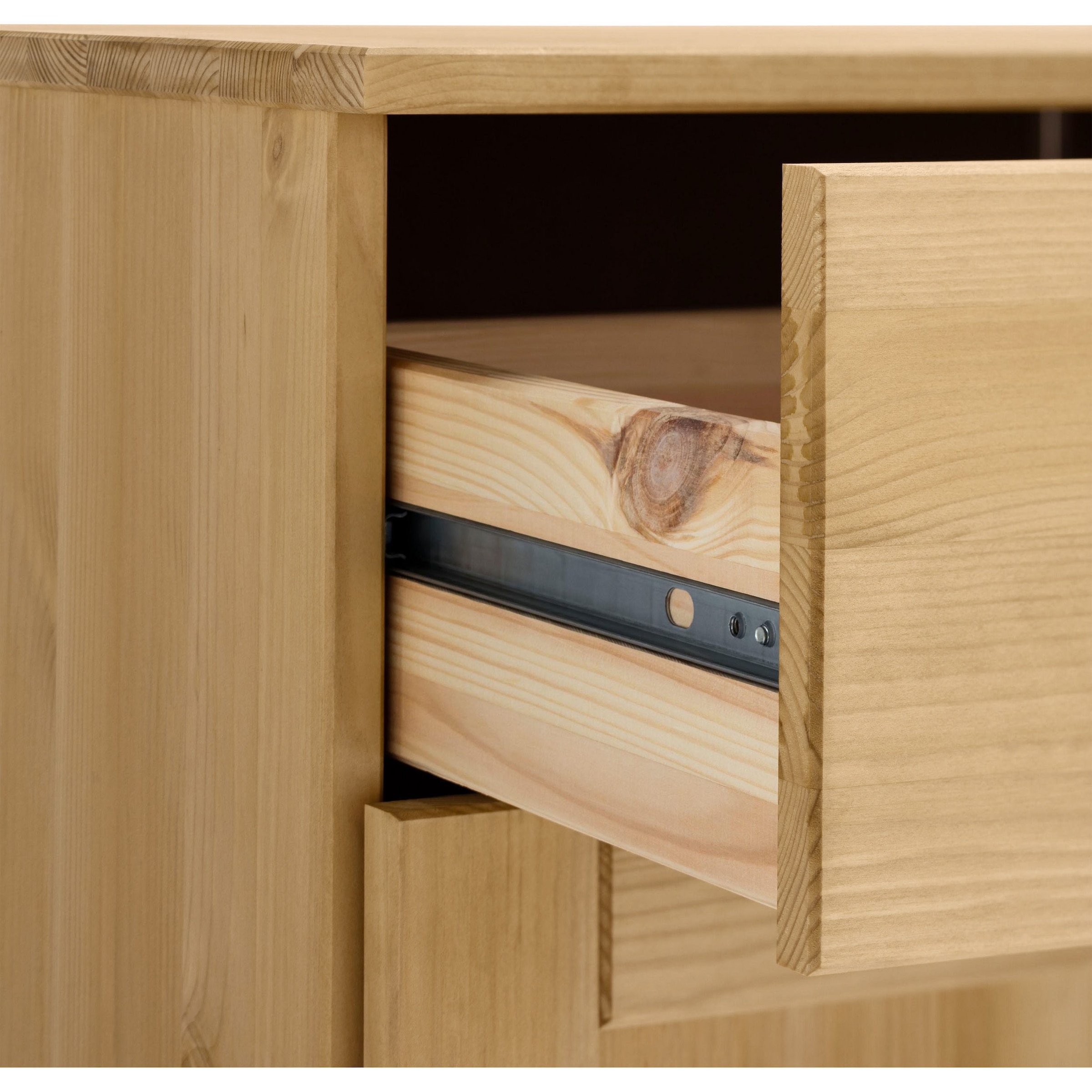 Home affaire Armoire basse »Oslo« 85 cm de large, 38 cm de profondeur, utilisable comme buffet, 2 portes, 2 tiroirs