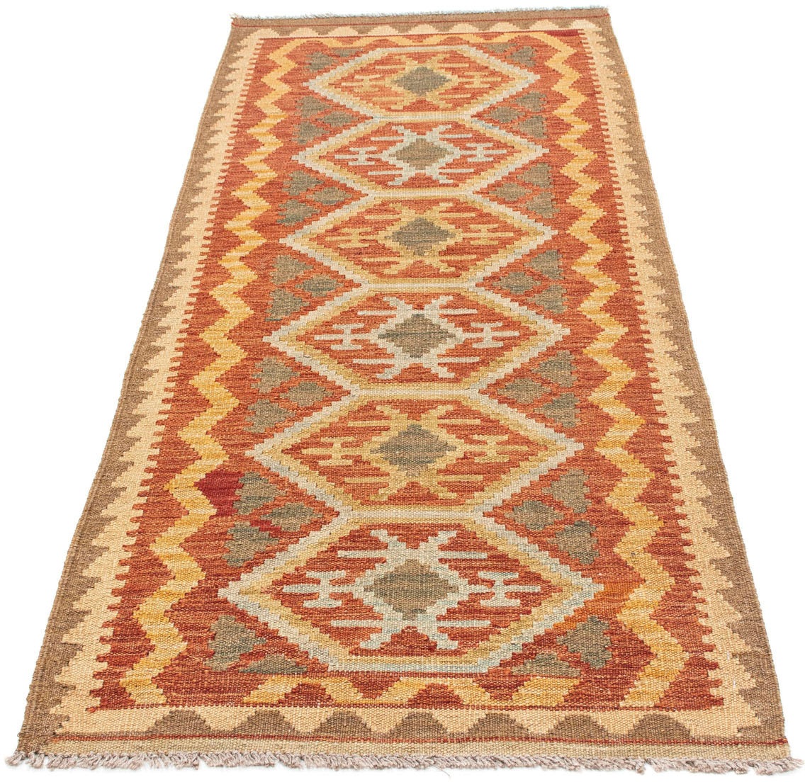 Image of morgenland Läufer »Kelim Medaillon Beige 195 x 75 cm«, rechteckig, 0,4 mm Höhe, OrientOptik bei Ackermann Versand Schweiz